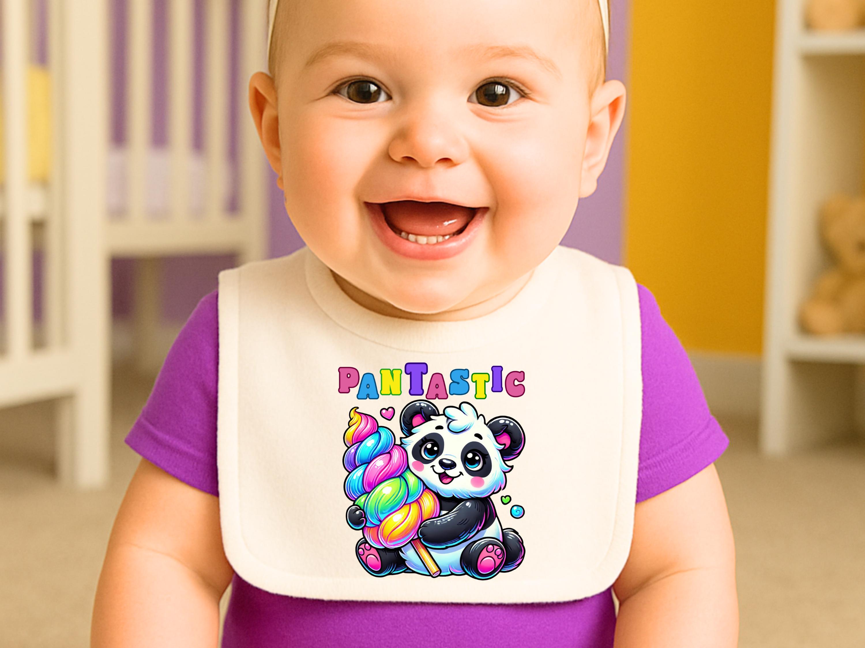 Pantastic Rainbow Cotton Candy Panda PNG