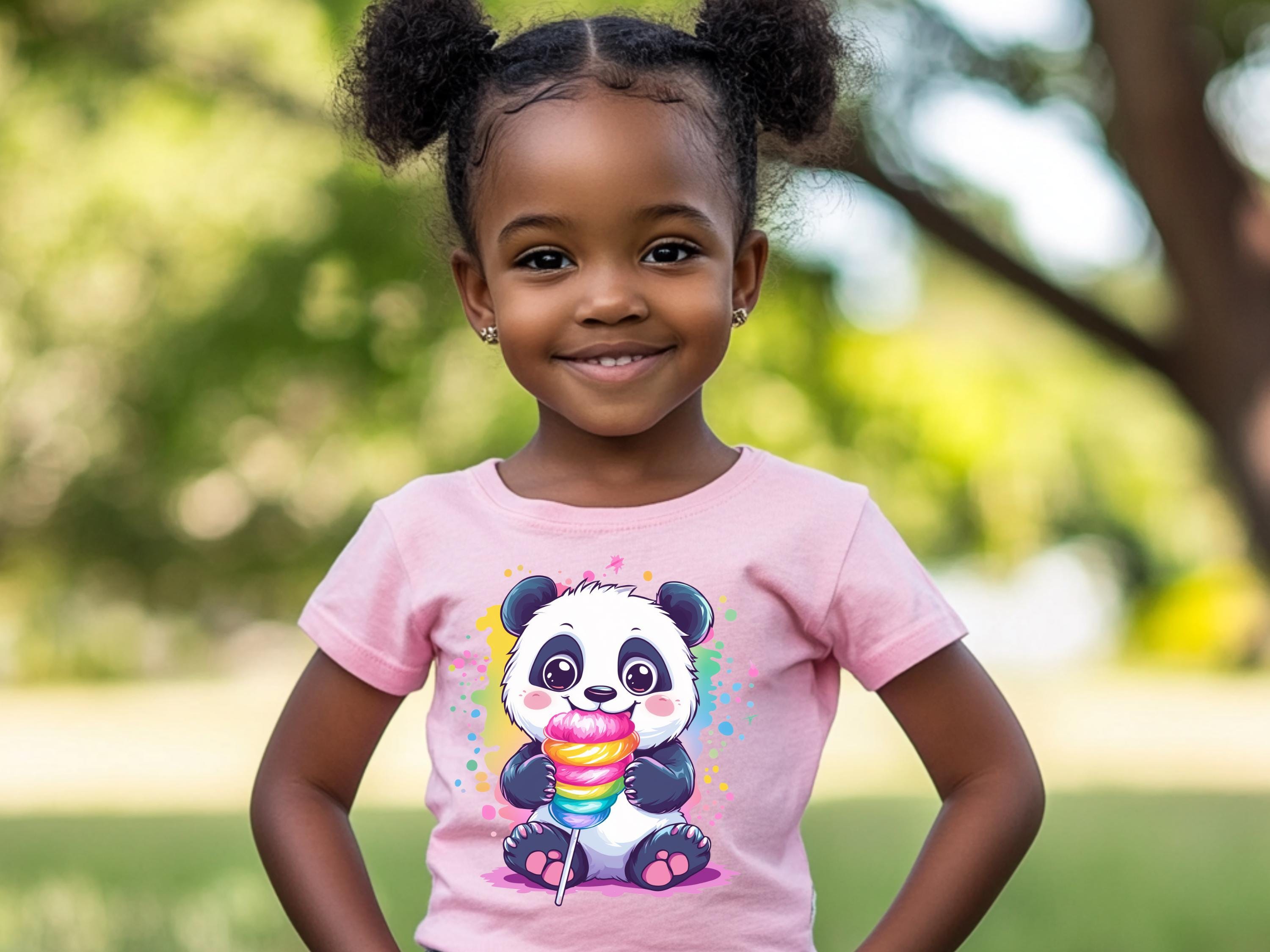 Panda Cotton Candy Two PNG