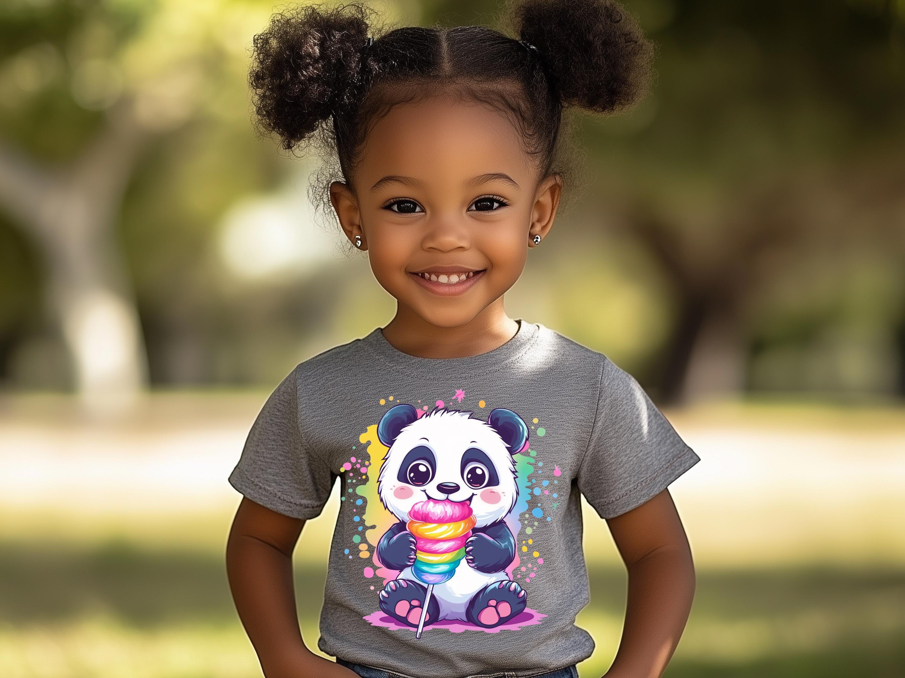 Panda Cotton Candy Two PNG