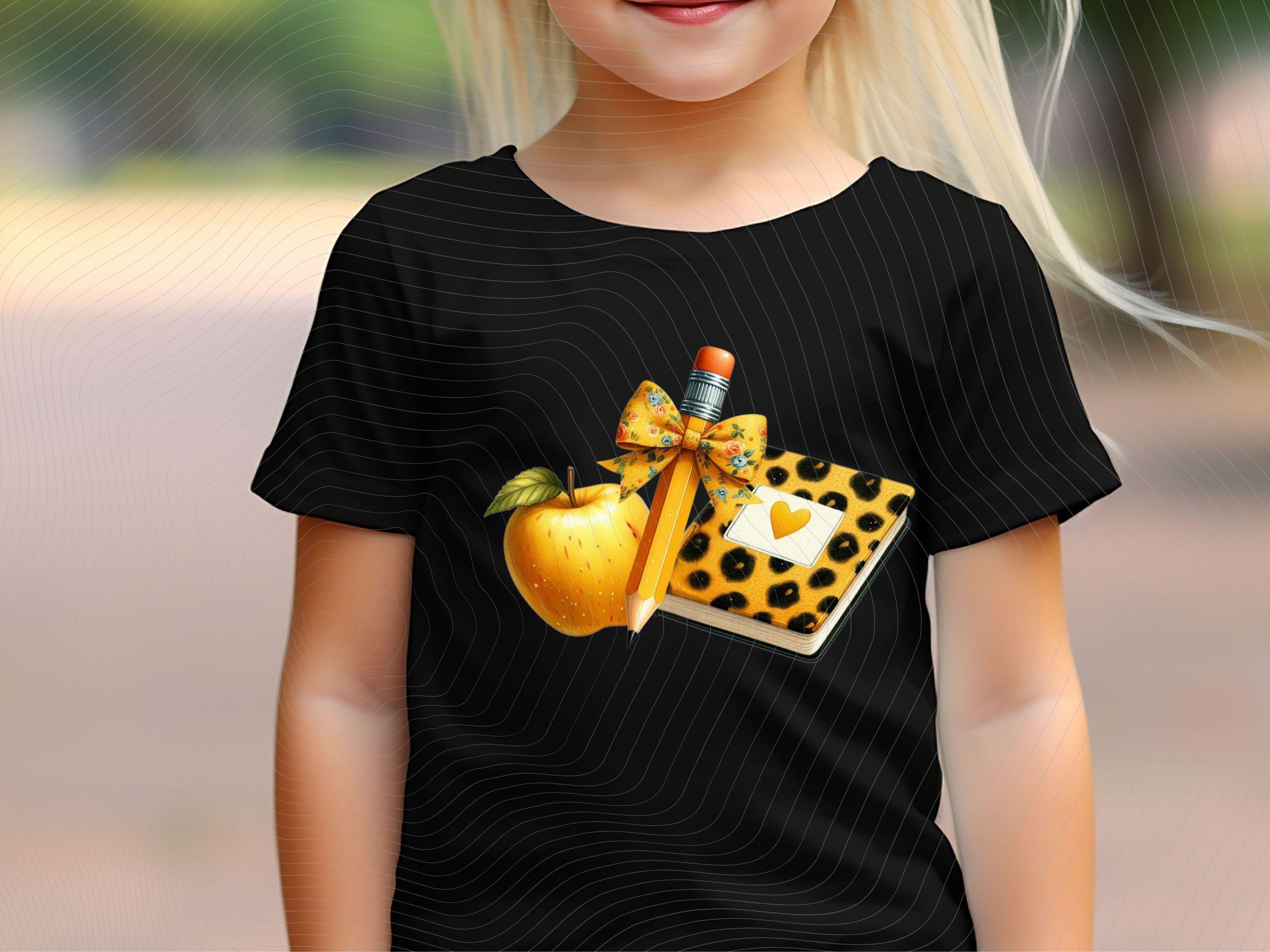 Teacher Pencil Bow PNG Back to School Essentials PNG