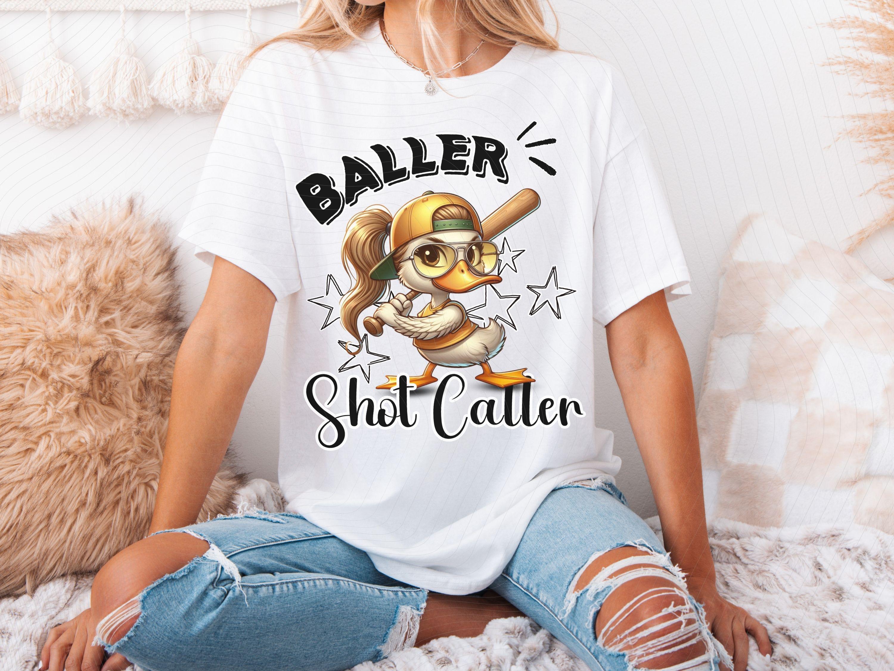 Baller Shot Caller Cute Duck PNG