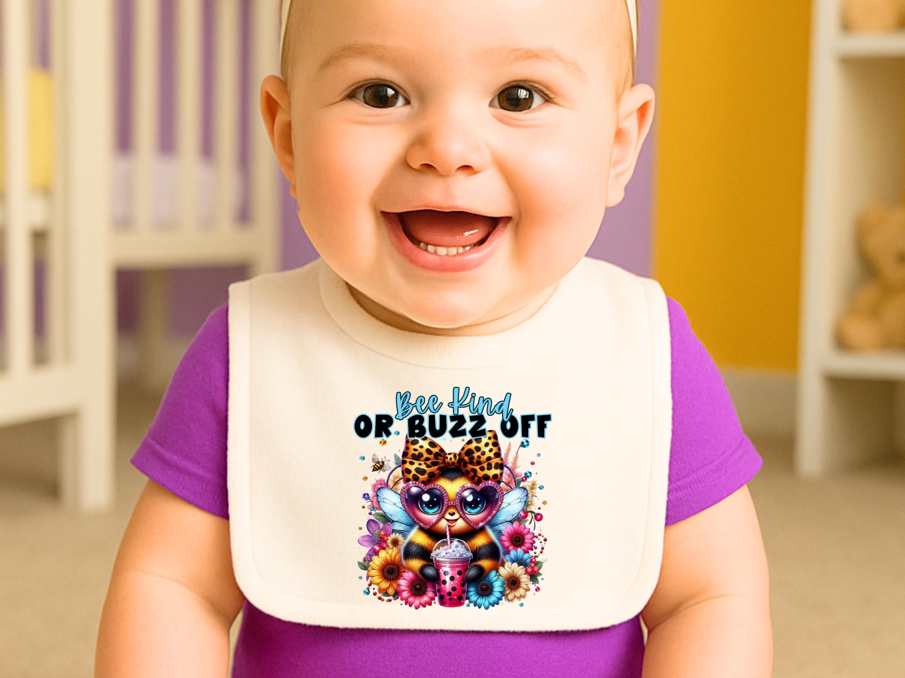 Bee Kind or Buzz Off Cute Honey Bee PNG