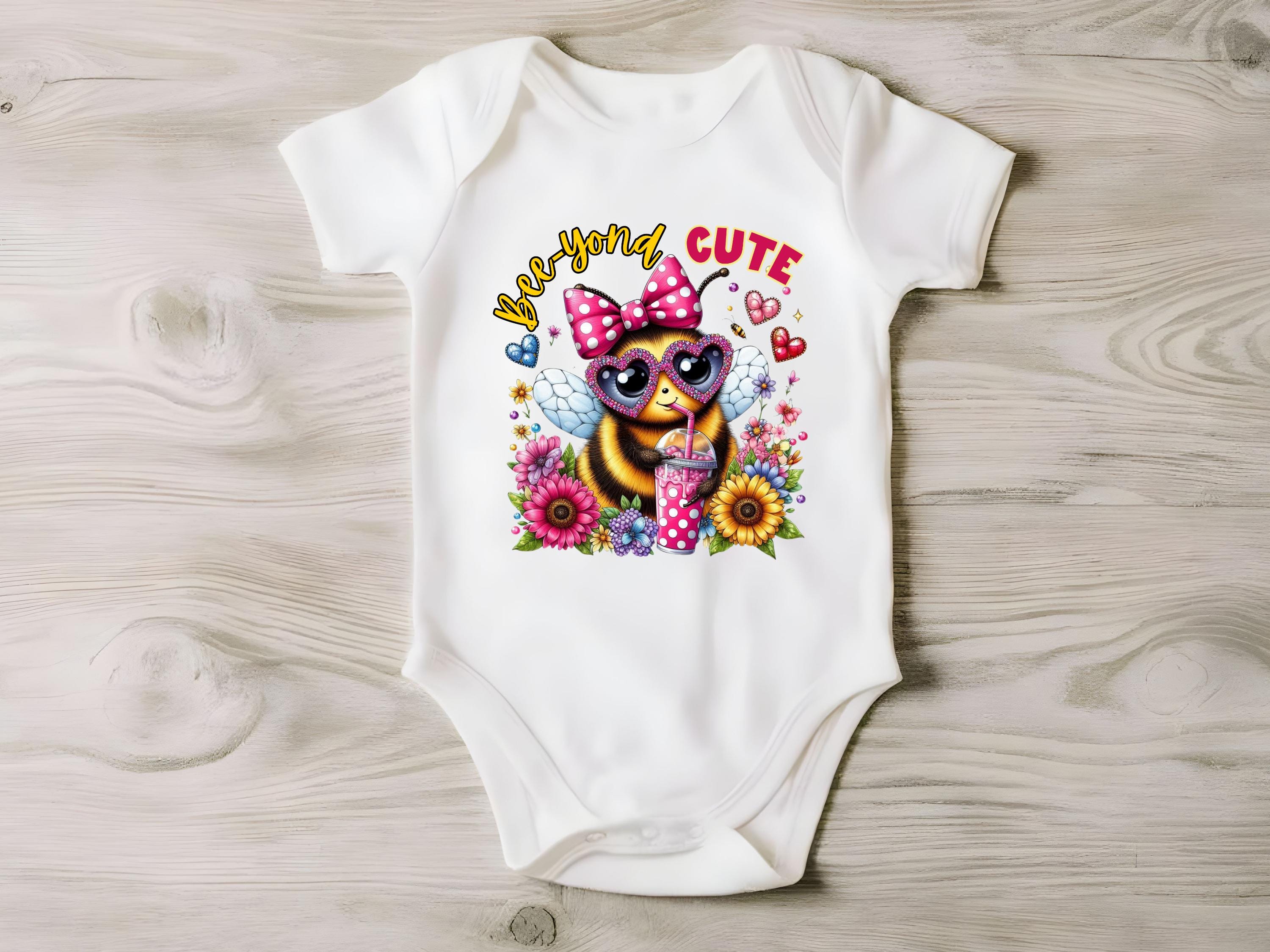 Bee-Yond Cute Funny Honey Bee Coquette Bow PNG