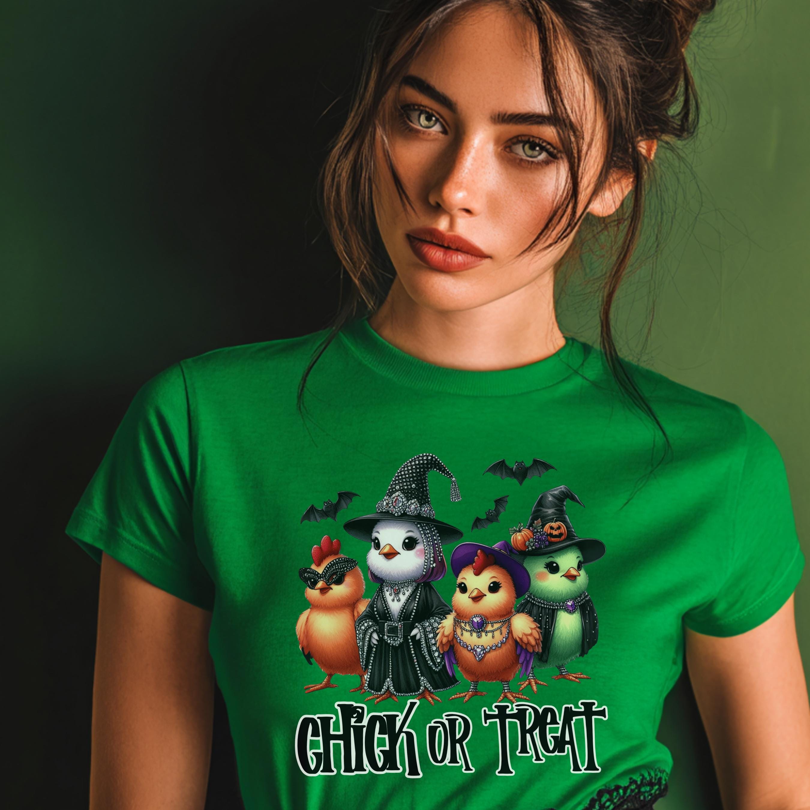 Chick or Treat Cute Halloween Chicks PNG