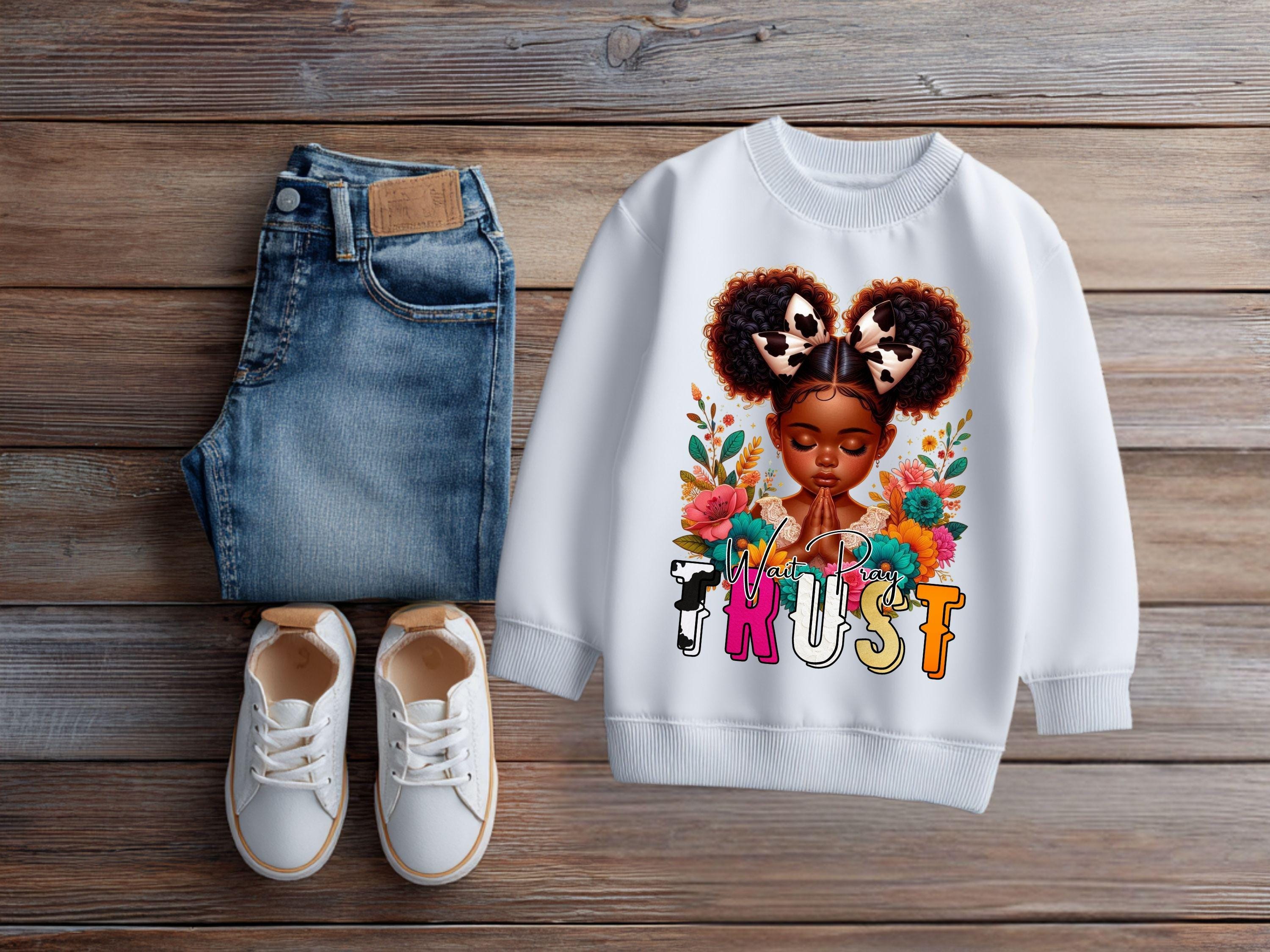 Trust Pray Melanin Christian Inspirational PNG,