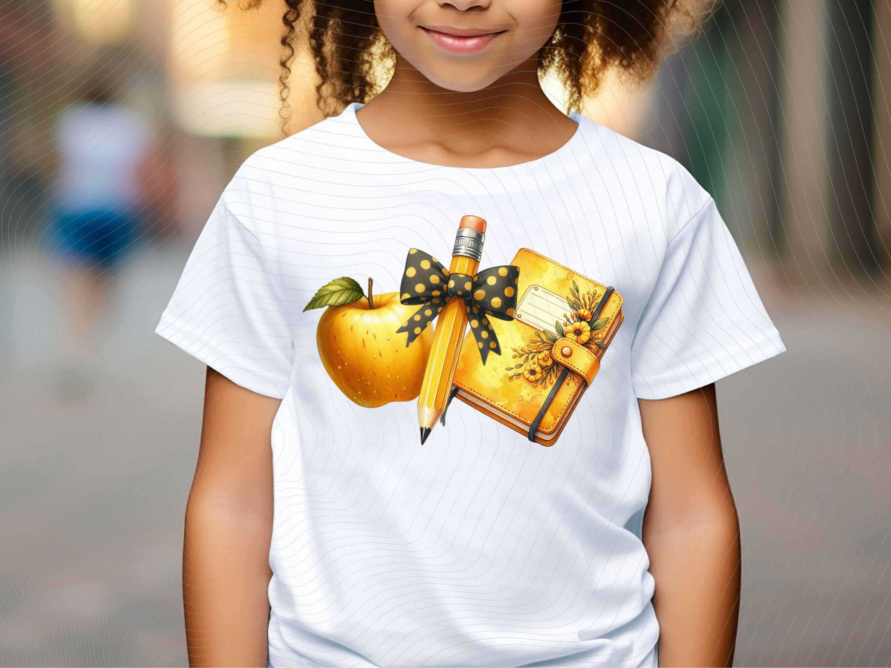 Teacher Pencil Bow PNG Back to School Essentials PNG