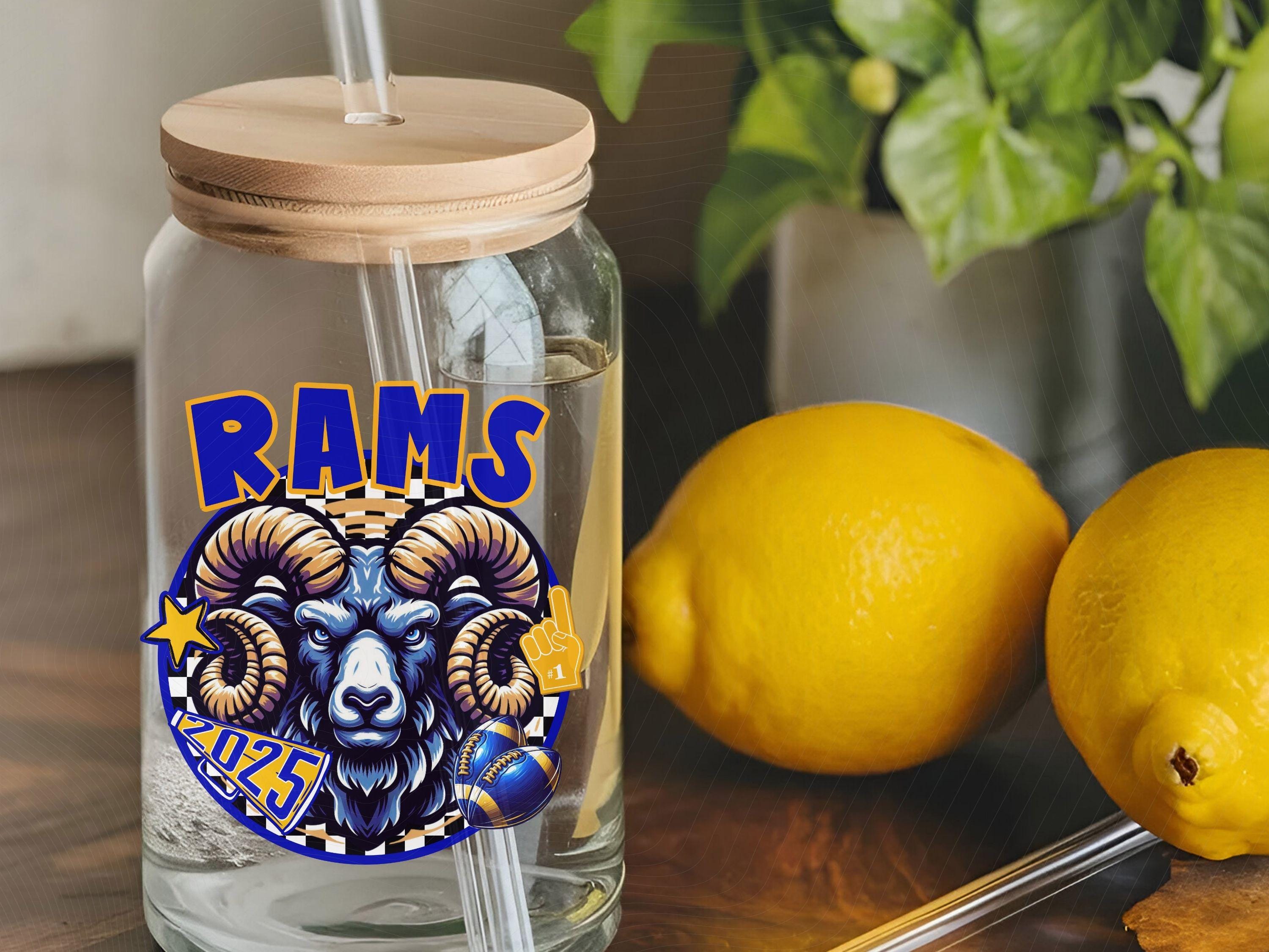 Rams Spirit Circle Check Design PNG