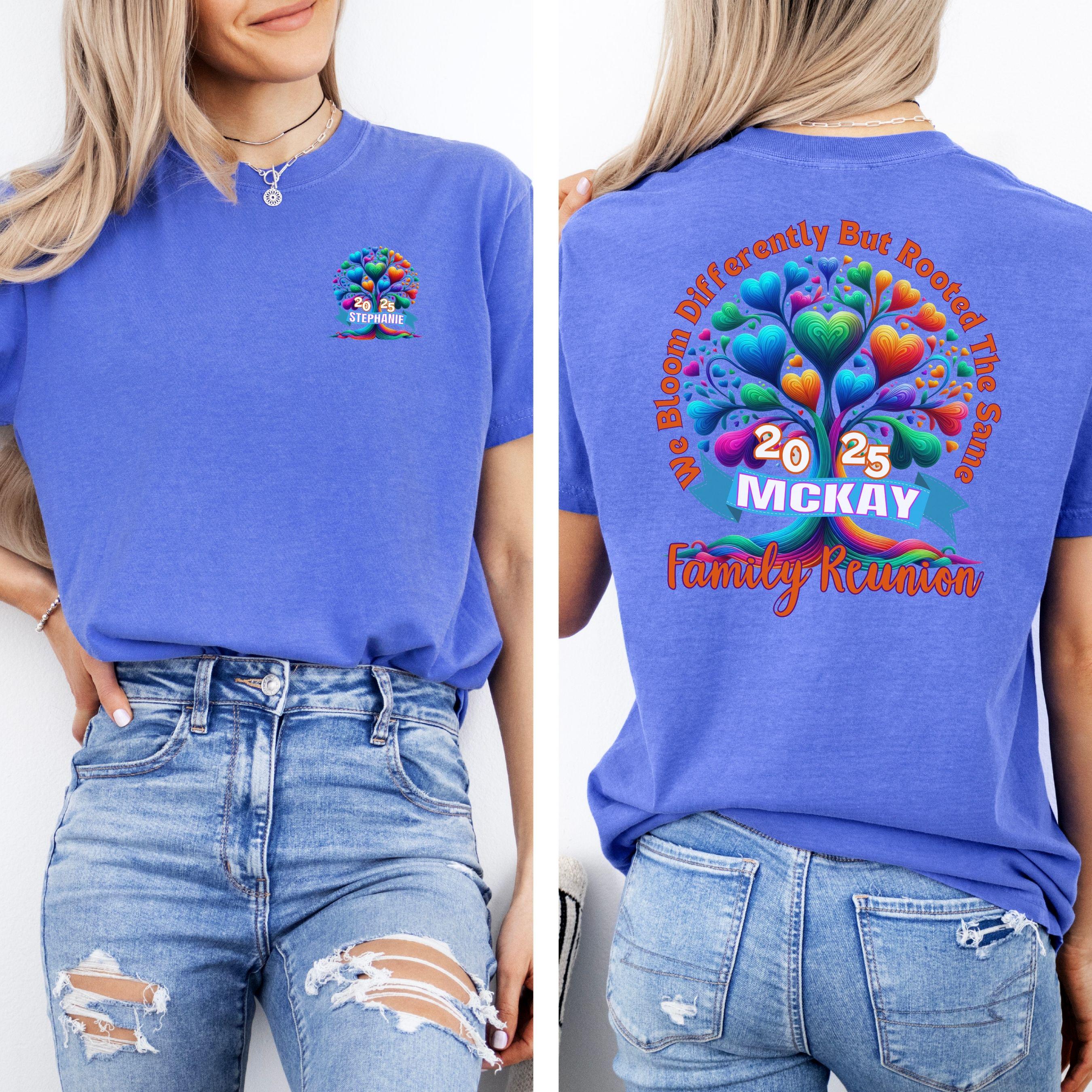 Custom Family Reunion Shirt Editable Canva PDF