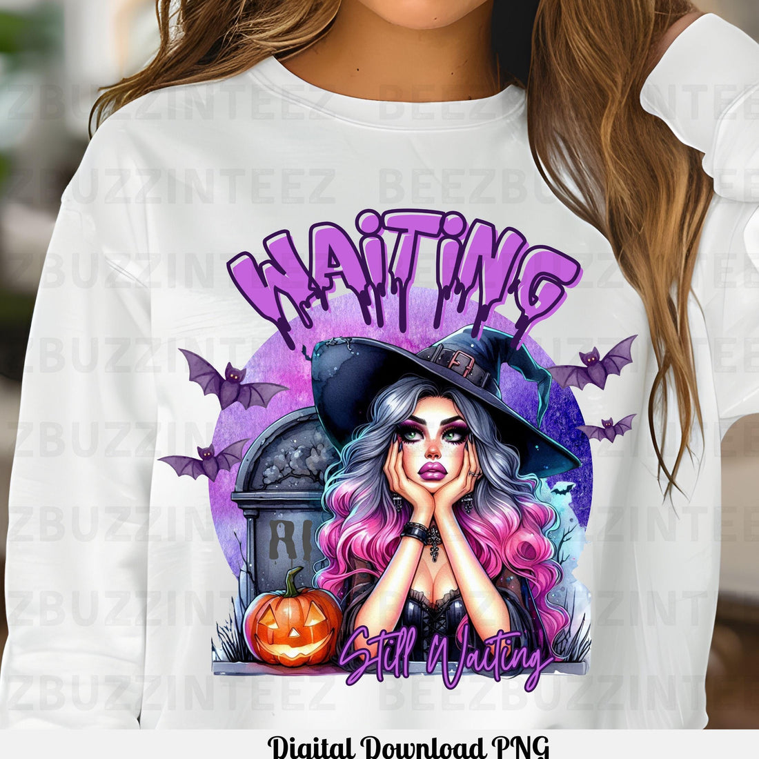 Waiting Still Waiting Halloween PNG