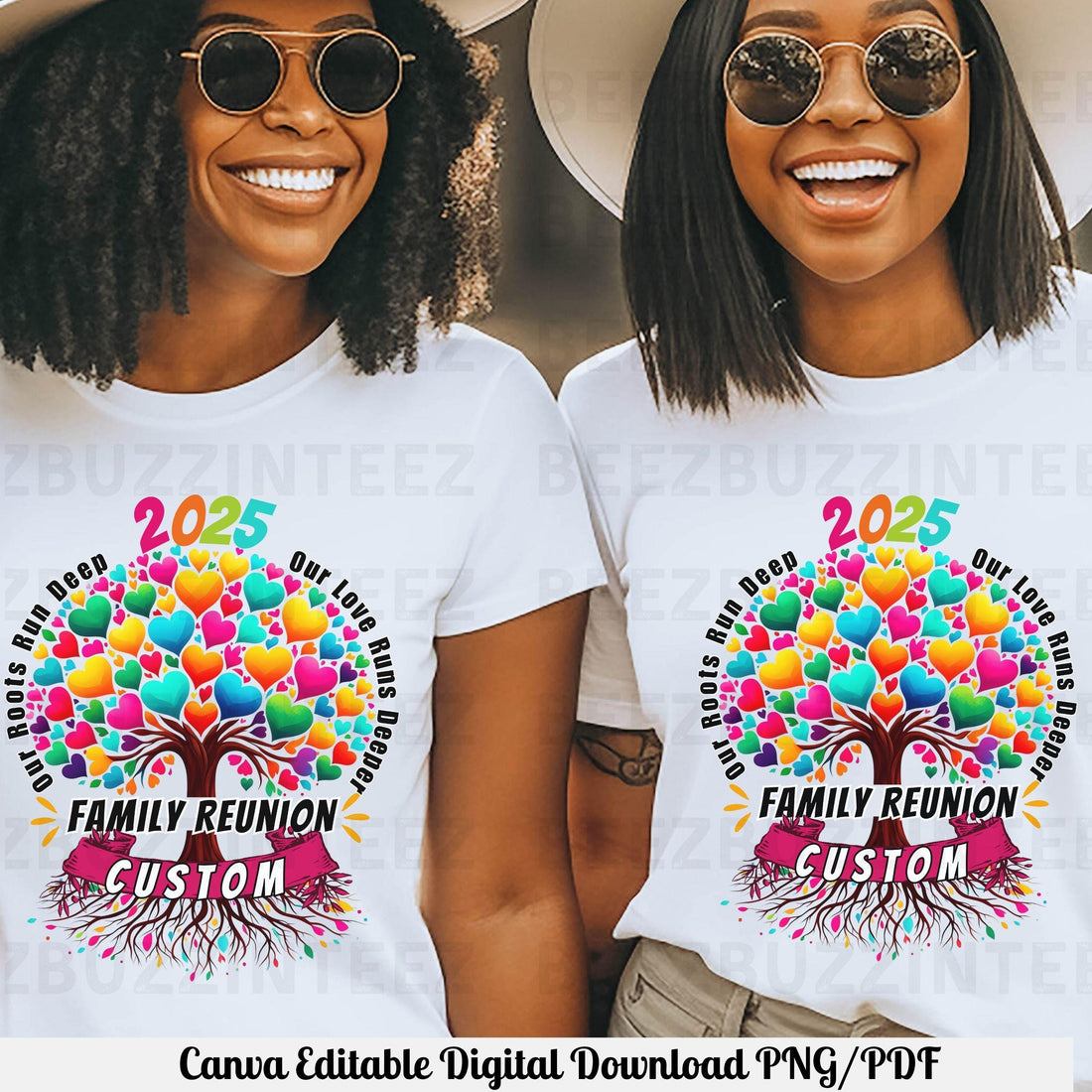 Custom Roots Run Deep Love Run Deeper Family Reunion Shirt, Editable in Canva