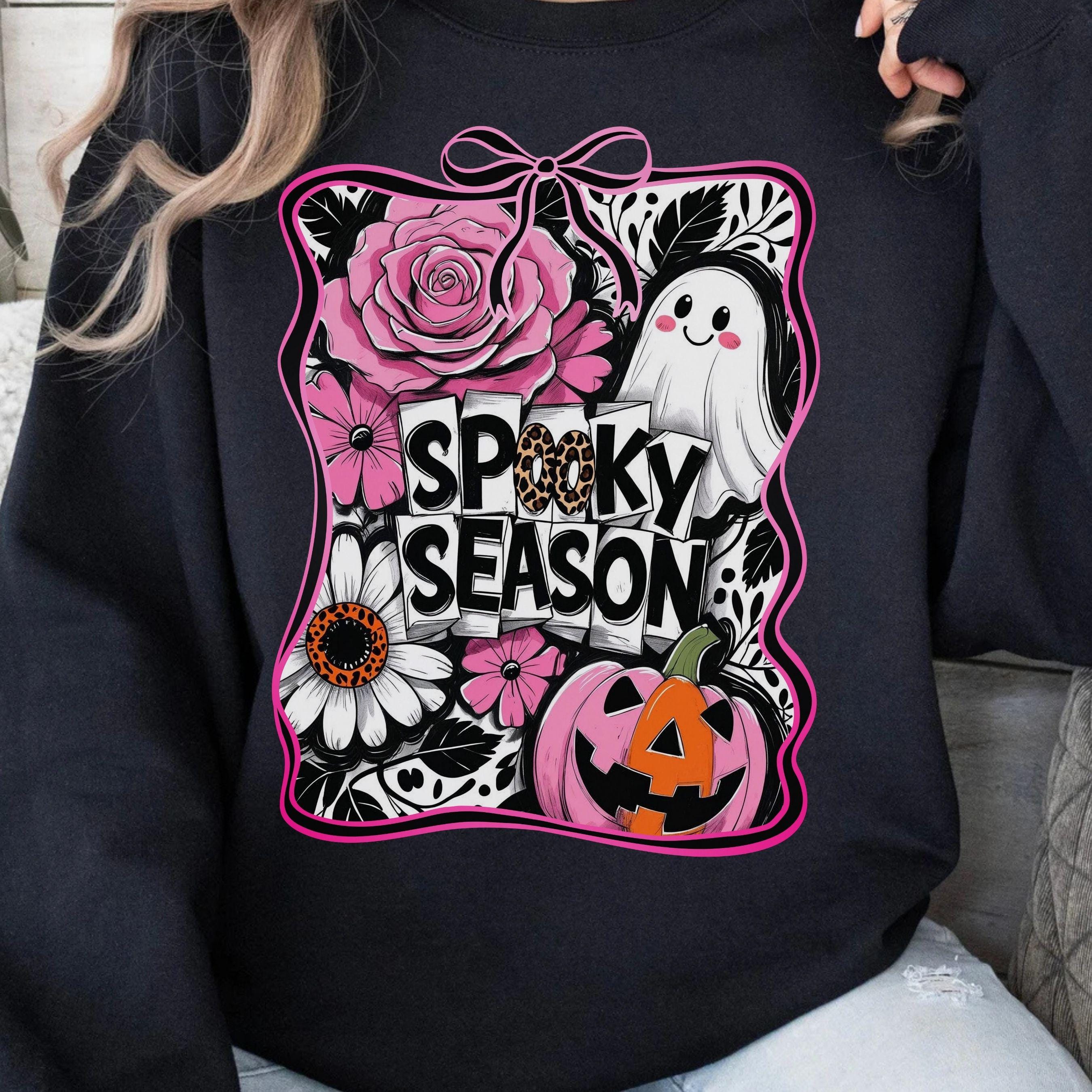 Spooky Season Ghost Coquette PNG