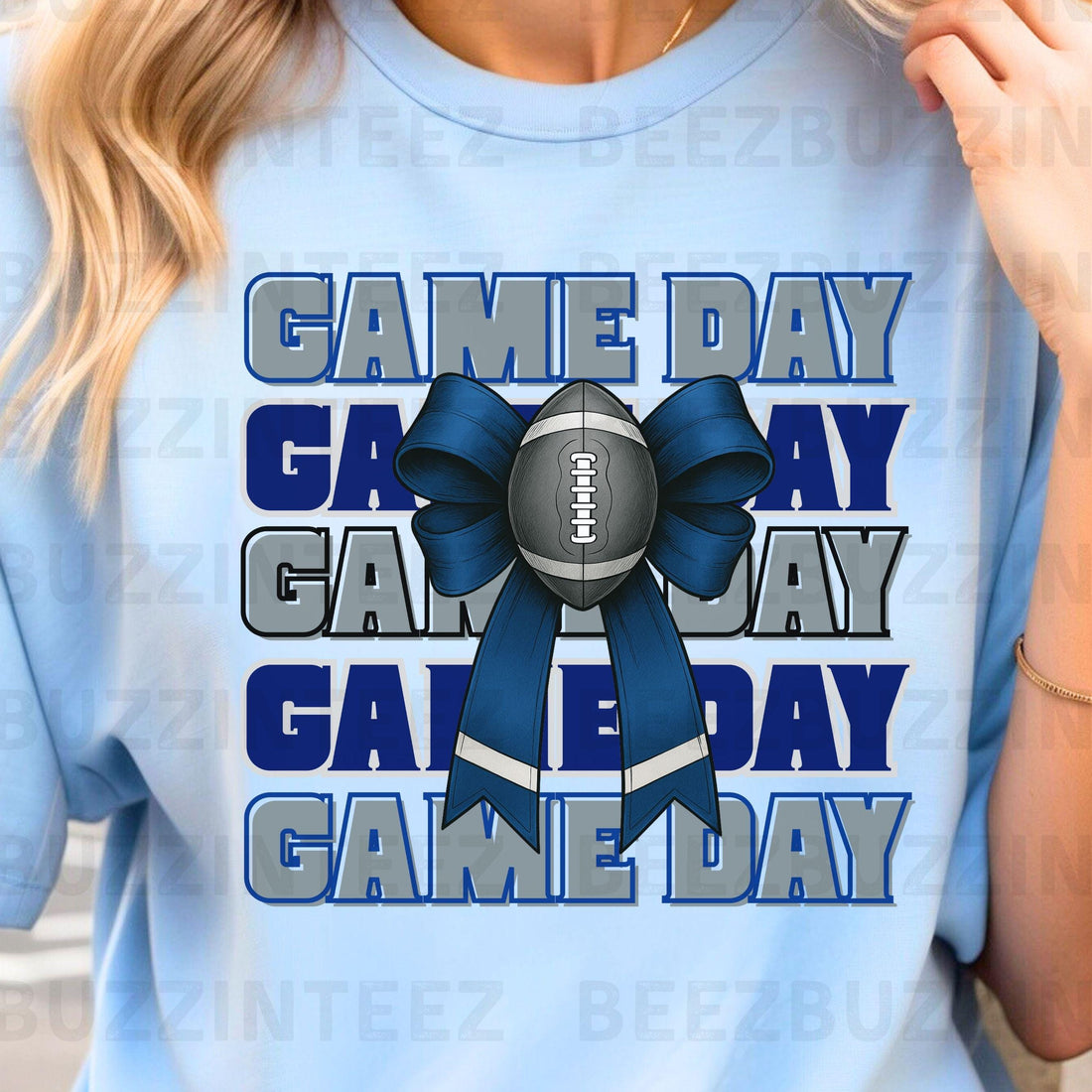 Game Day Football Bow 32 Bundle PNG