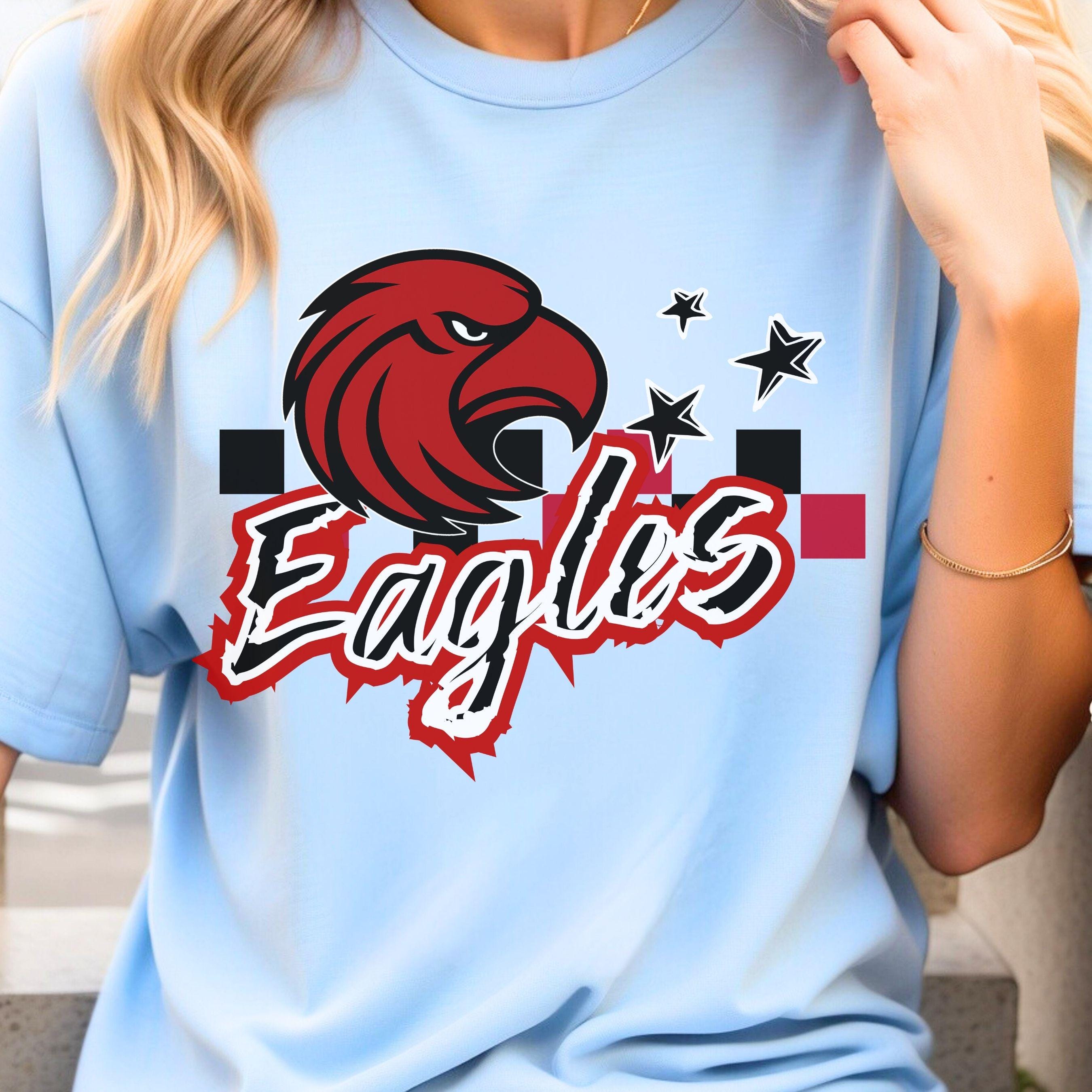 Eagles Checker Star Pattern 2 Design Light Dark PNG