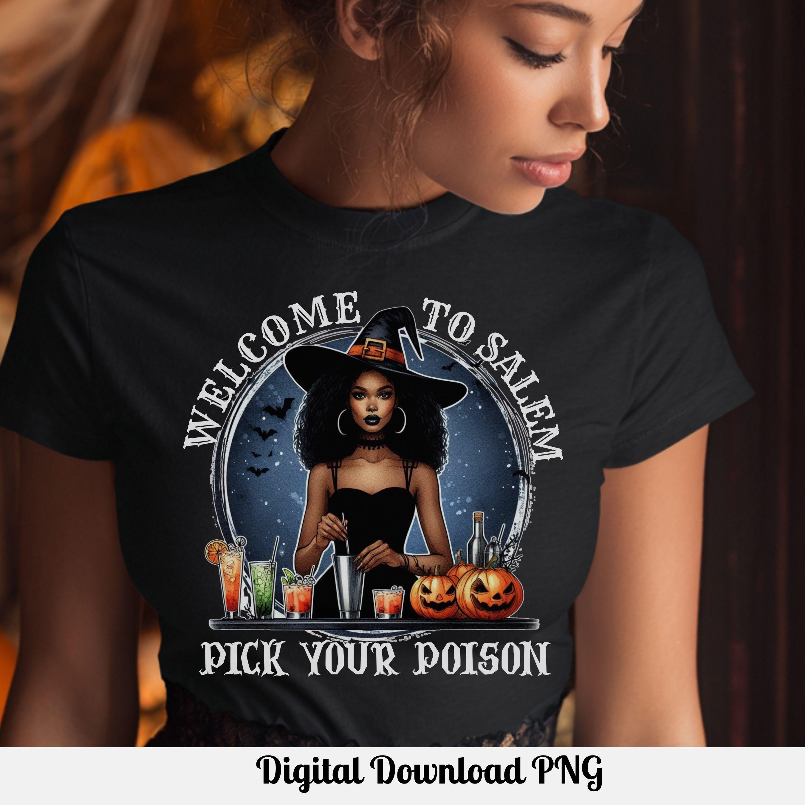 Welcome to Salem Witch Halloween Shirt PNG