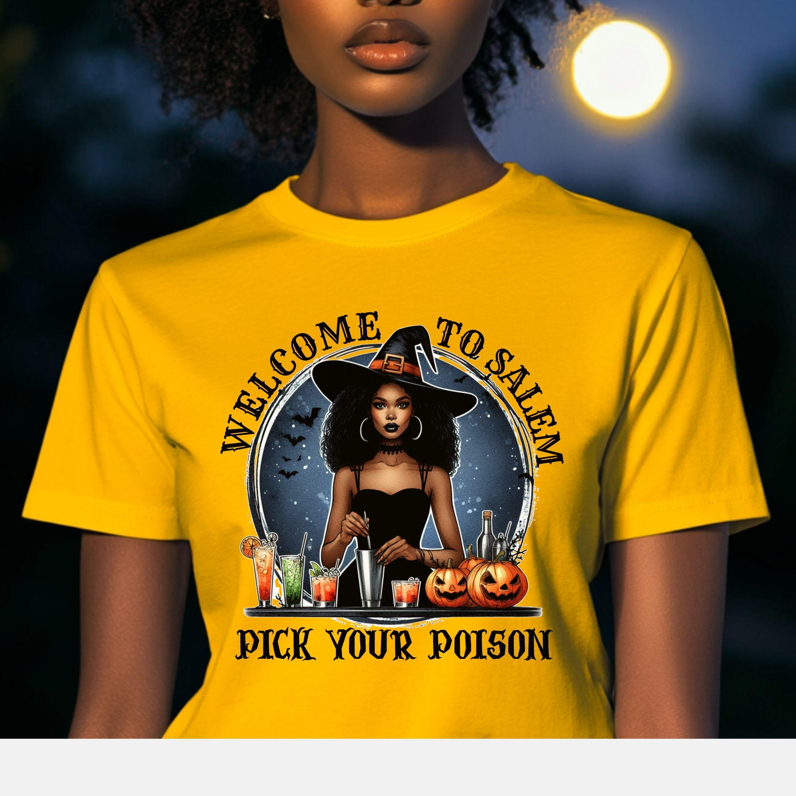Welcome to Salem Witch Halloween Shirt PNG