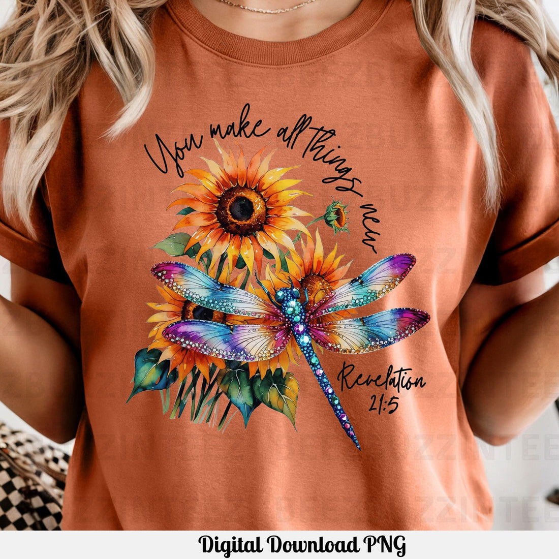 You Make All Things New Inspirational Revelation 21:5 Bible Verse PNG