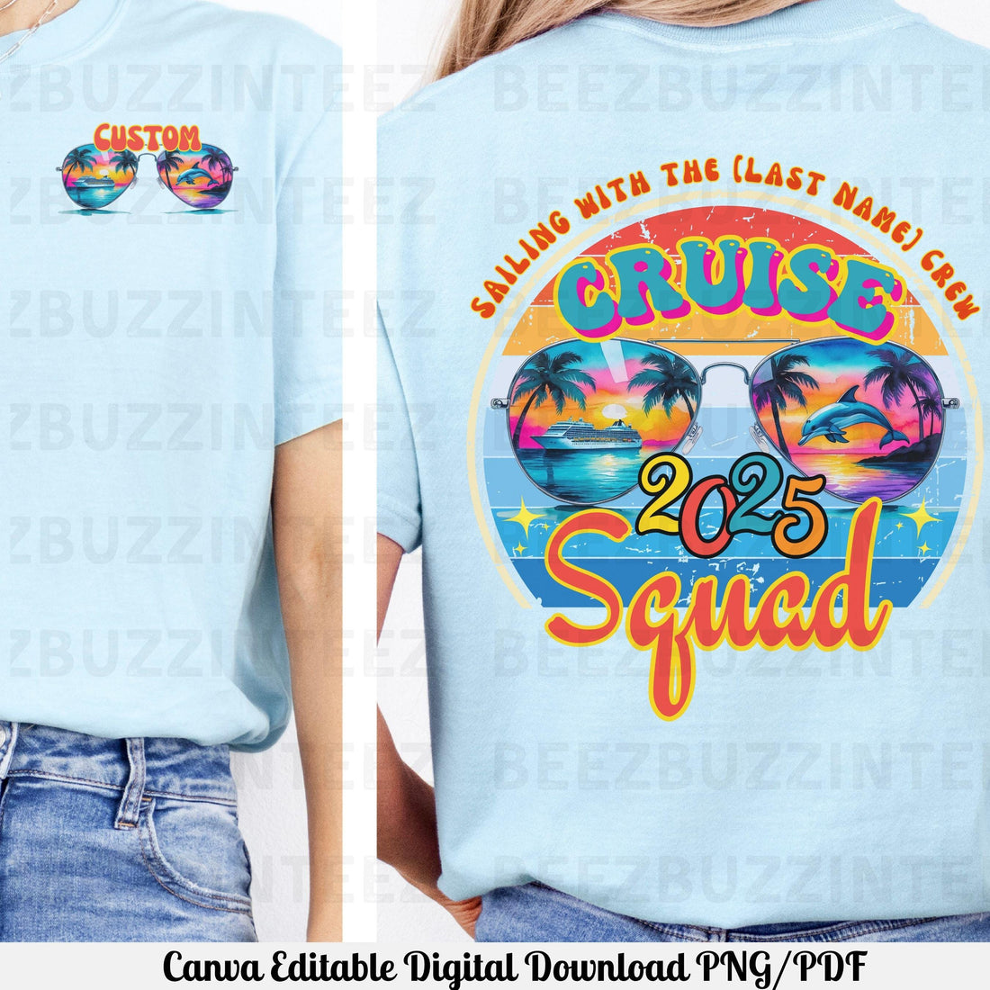 Custom Cruise Squad Canva Editable Link PDF Download