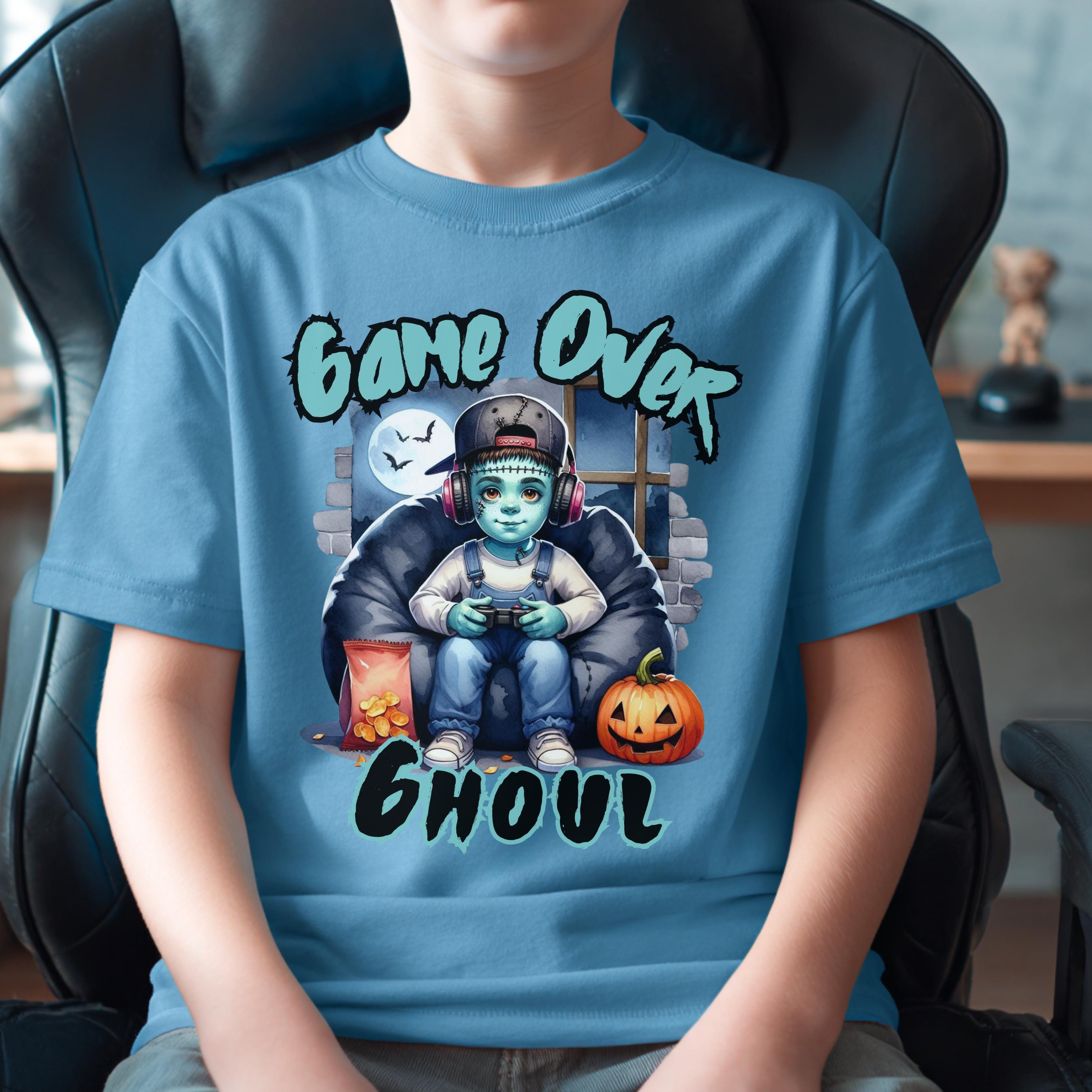 Halloween Gamer Frankenstein-style Boys PNG Bundle