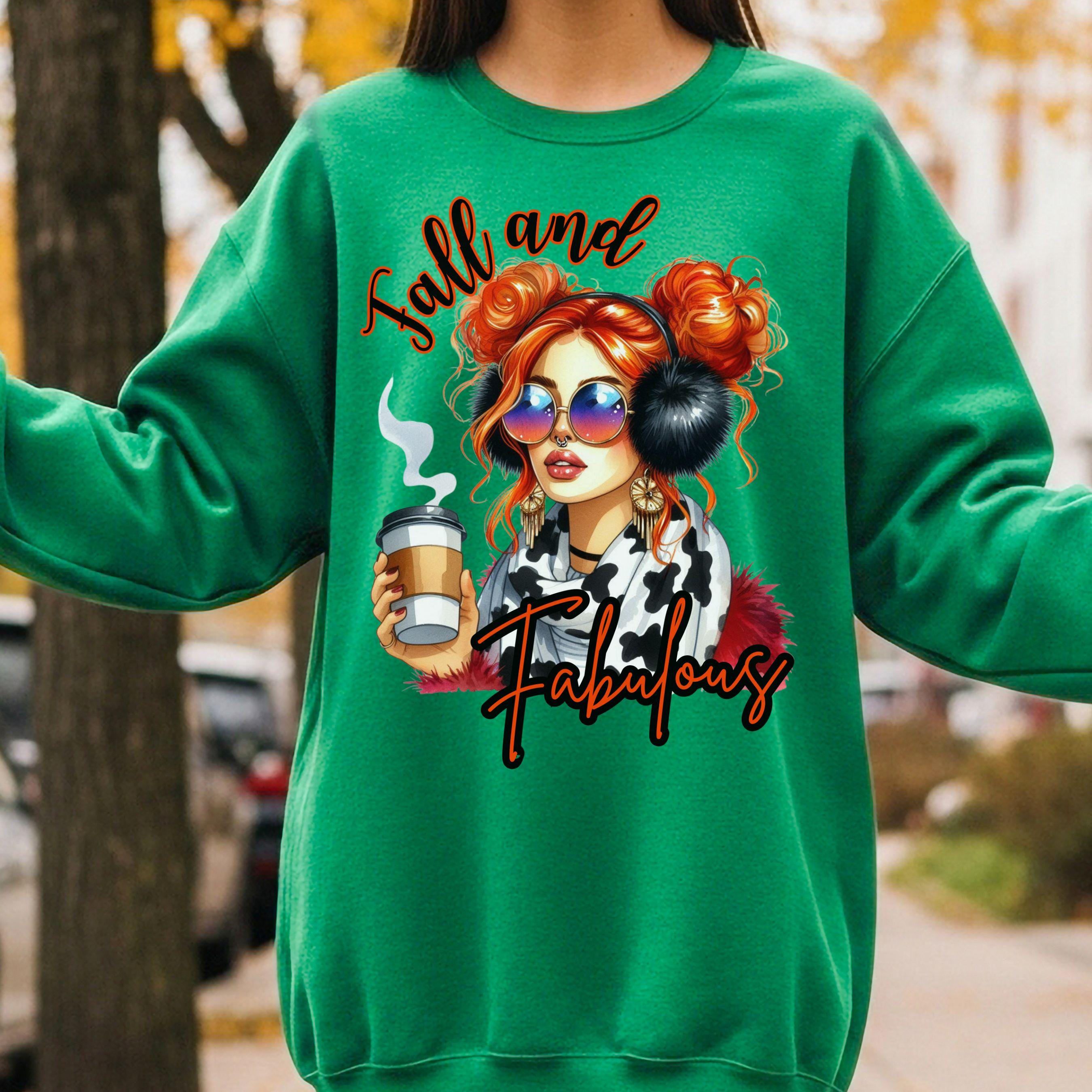 Fall and Fabulous Coffee Girl PNG