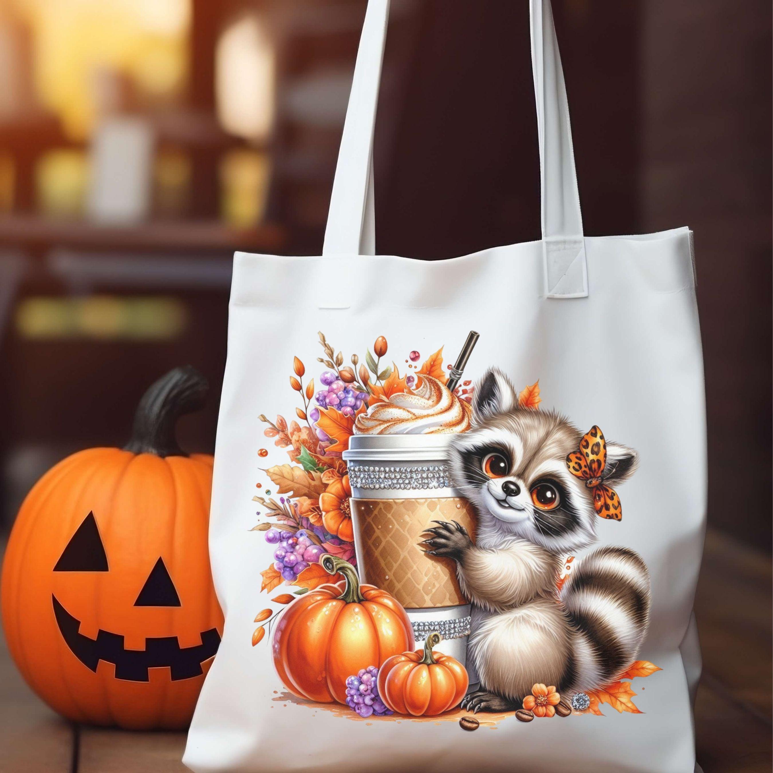 Cute Raccoon Holding A Latte Coffee PNG