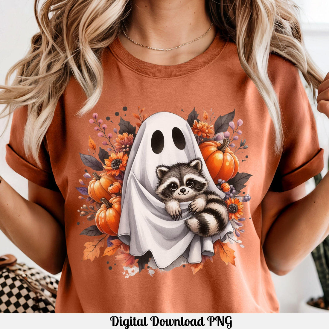 Ghost Raccoon Feral Pumpkin PNG