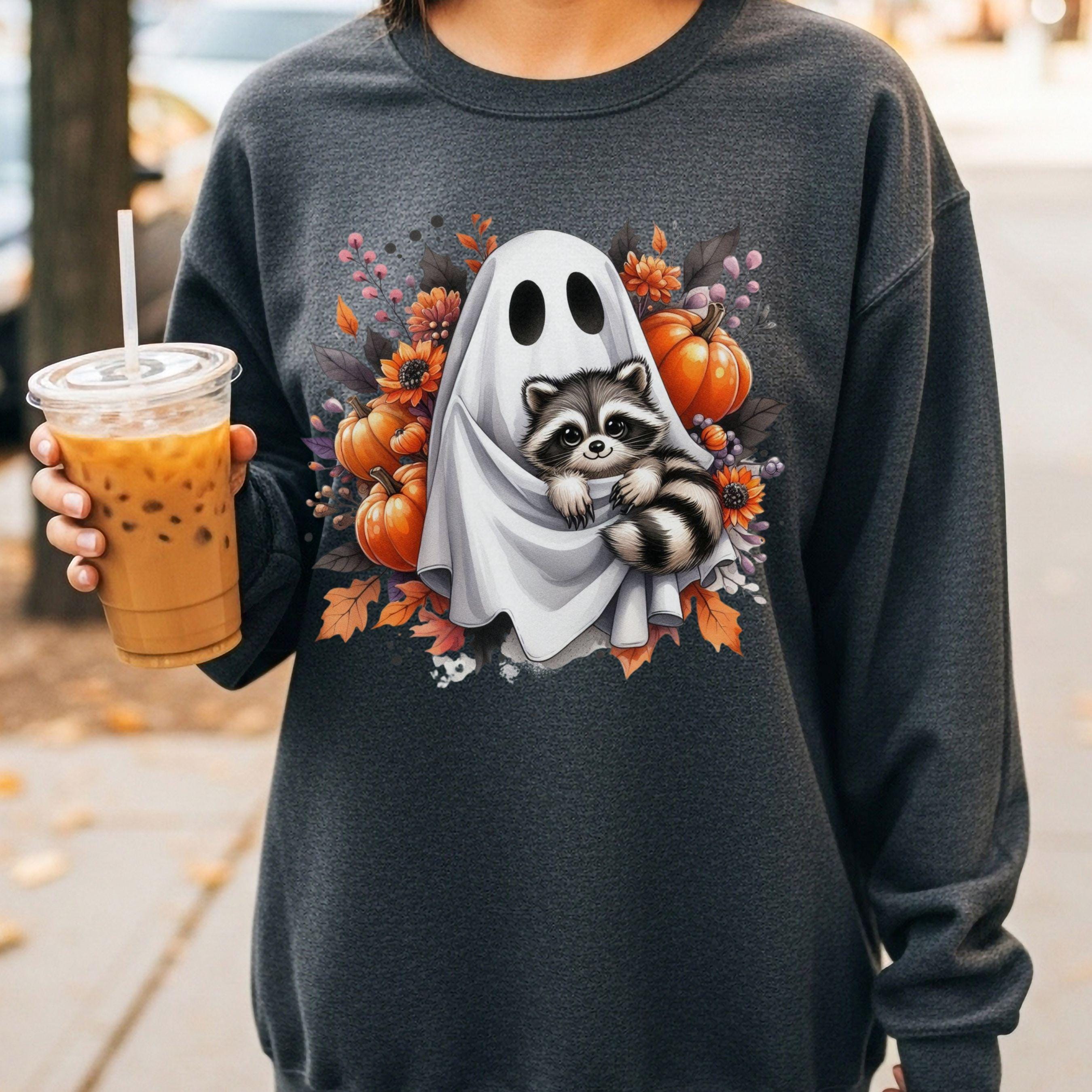 Ghost Raccoon Feral Pumpkin PNG