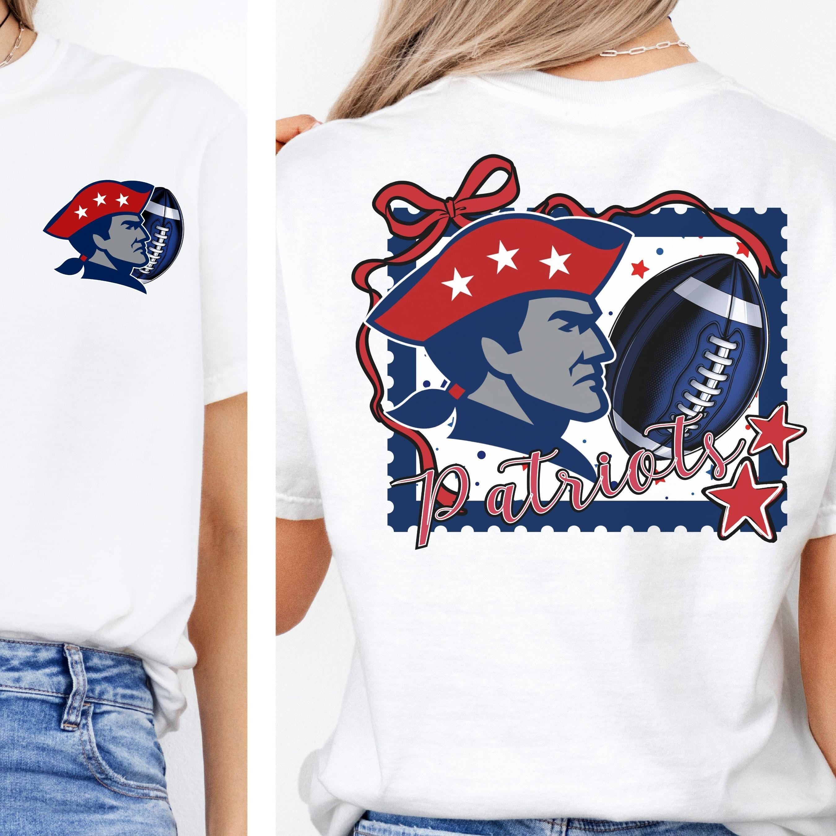 Patriots Trendy Stamp Matching Football PNG Download