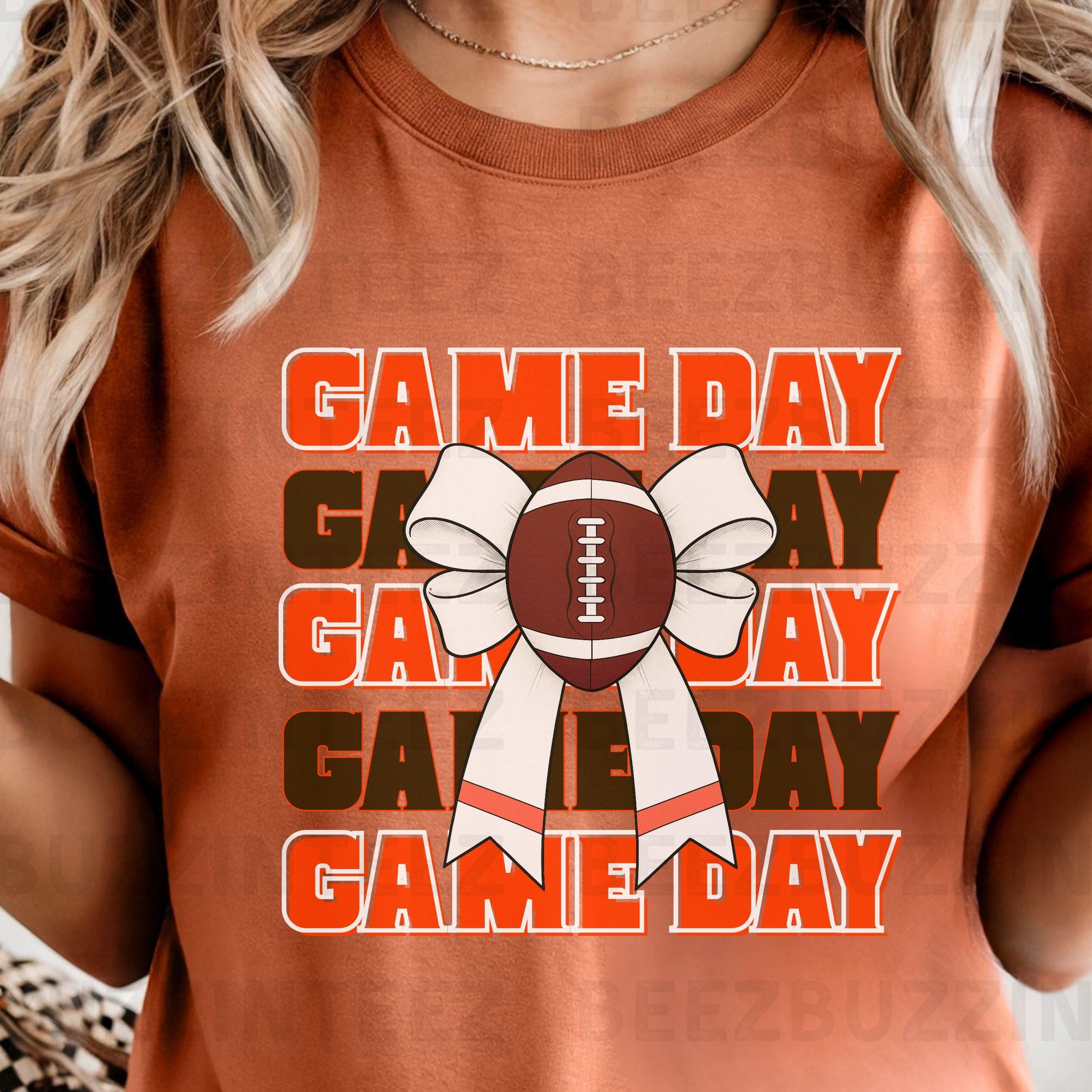 Game Day Football Bow 32 Bundle PNG