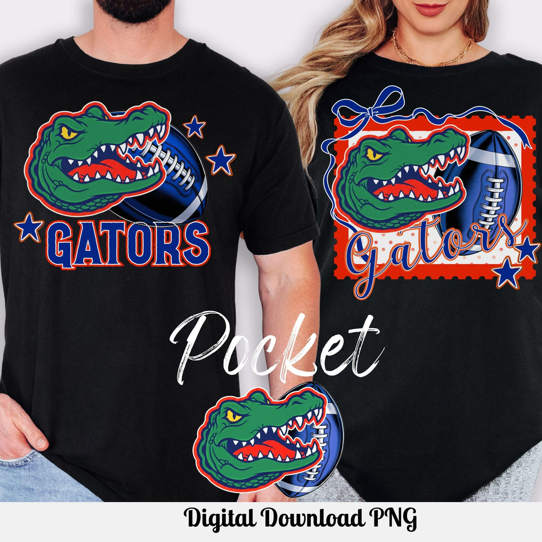 Gators Trendy Matching Set Stamp Football PNG
