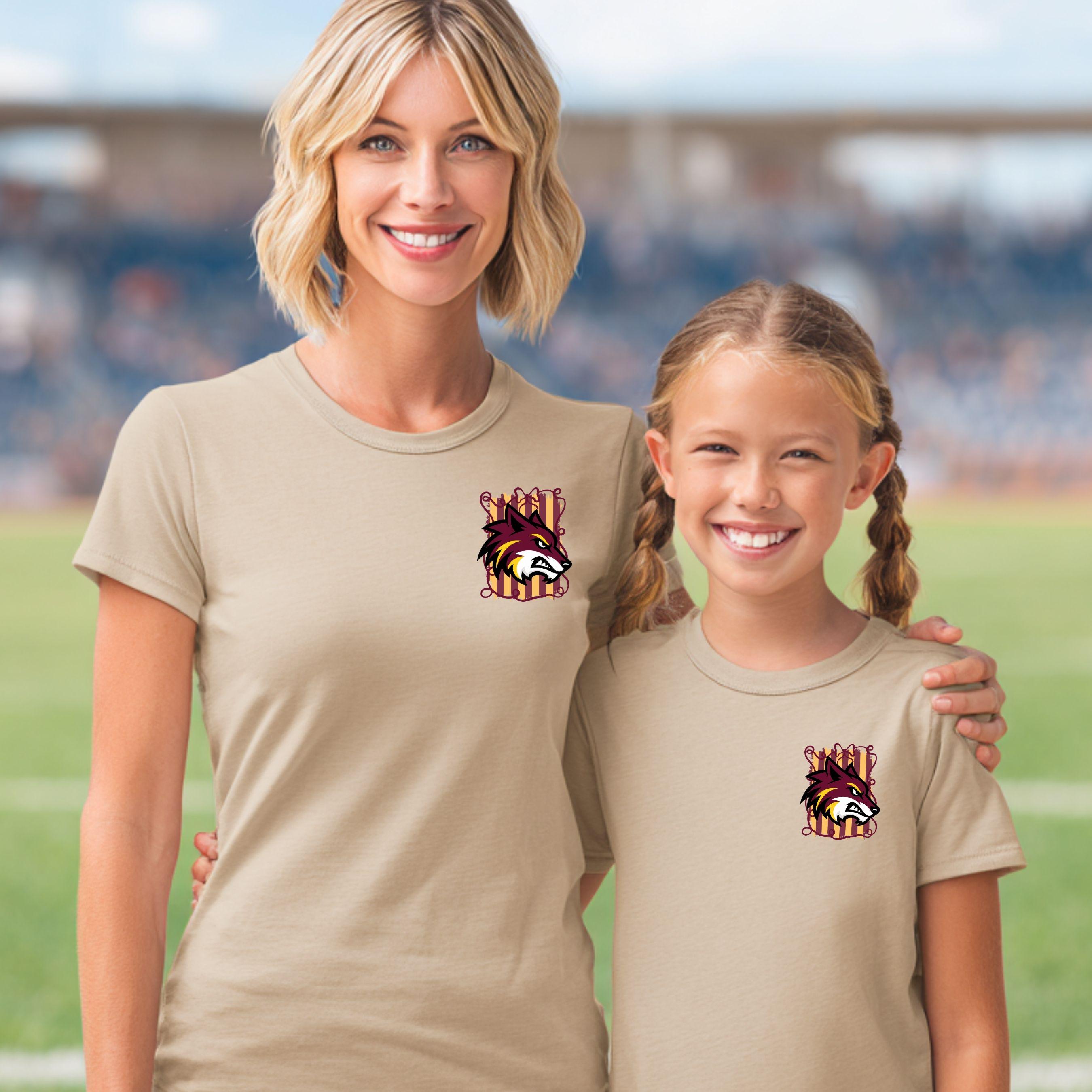 Wolves Coquette Bow Touch Down Season PNG