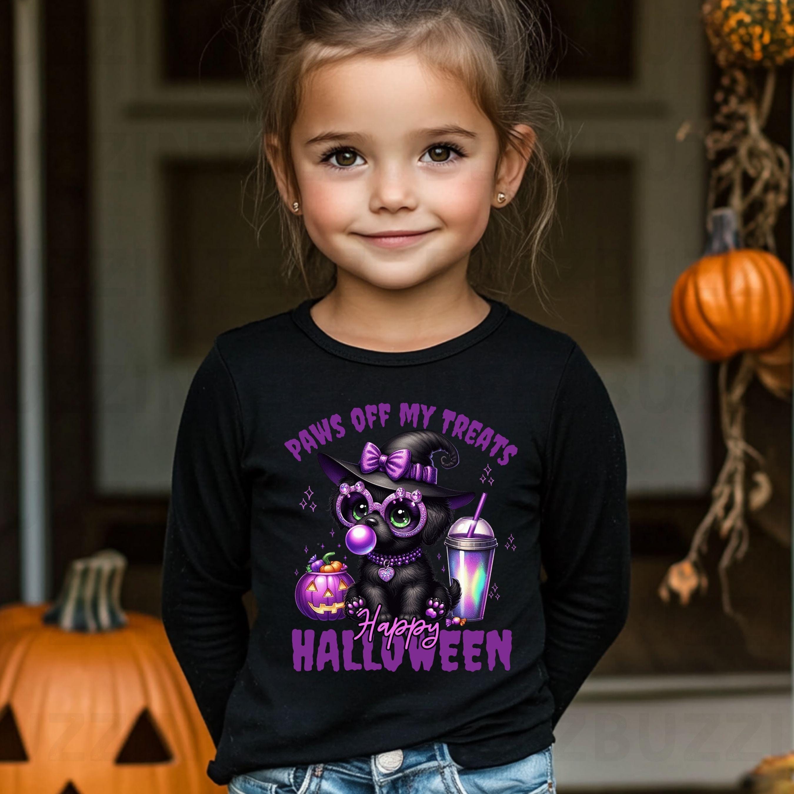 Paws Off My Treats Halloween Cat PNG
