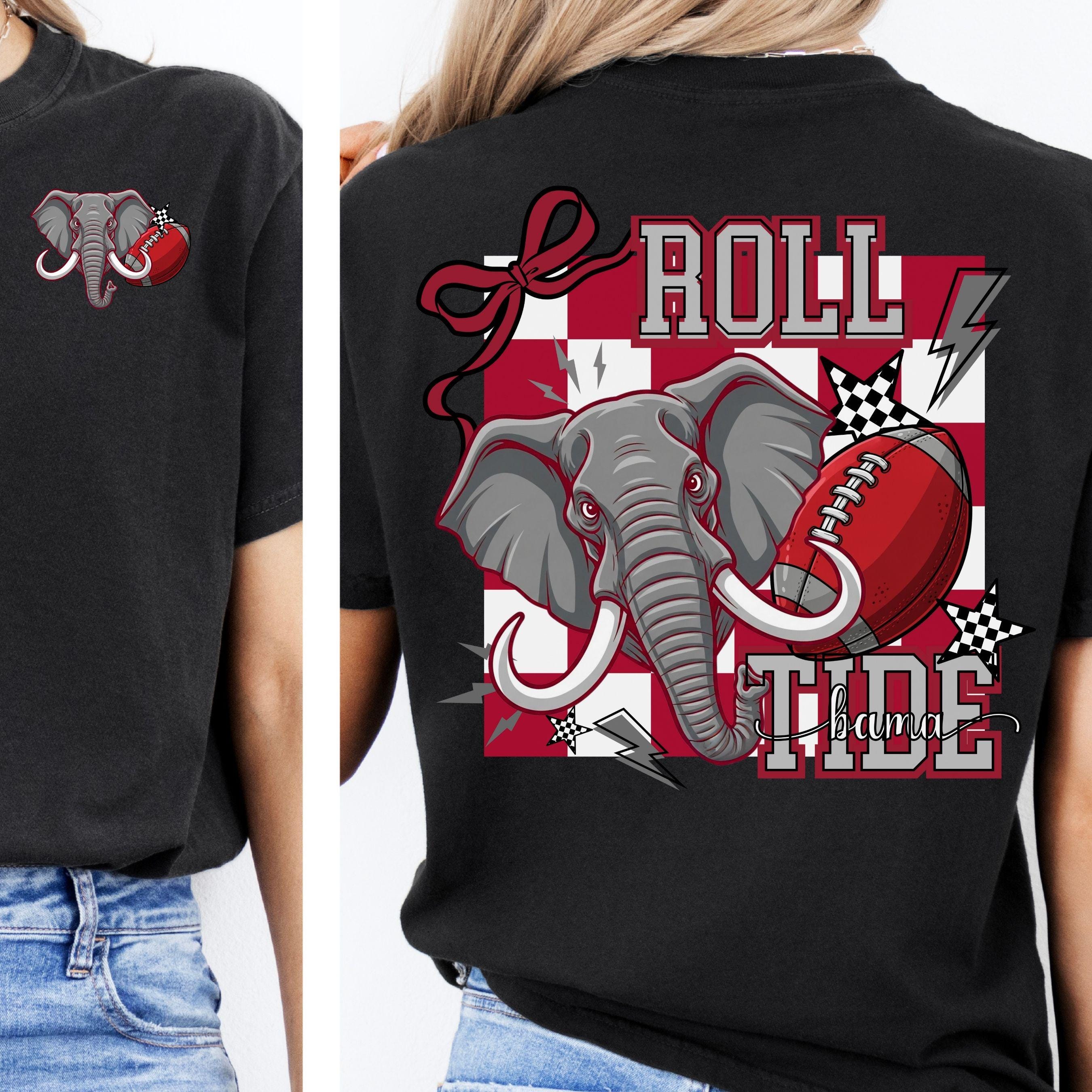 Roll Tide Coquette Checker Design Football PNG