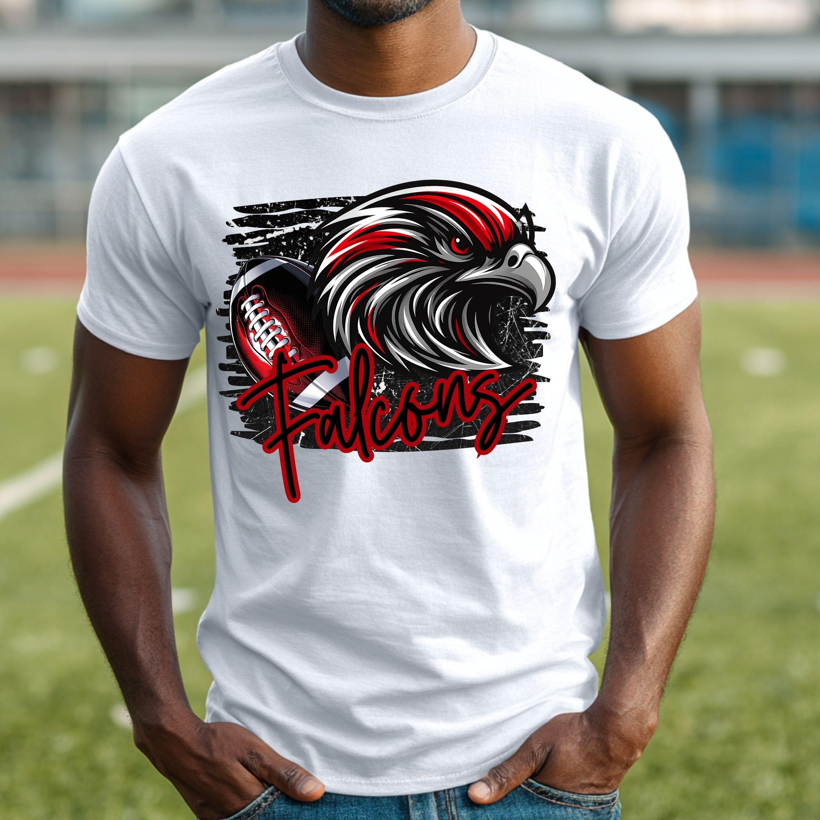 Falcons Red Black Match Set 2pc Game Day PNG