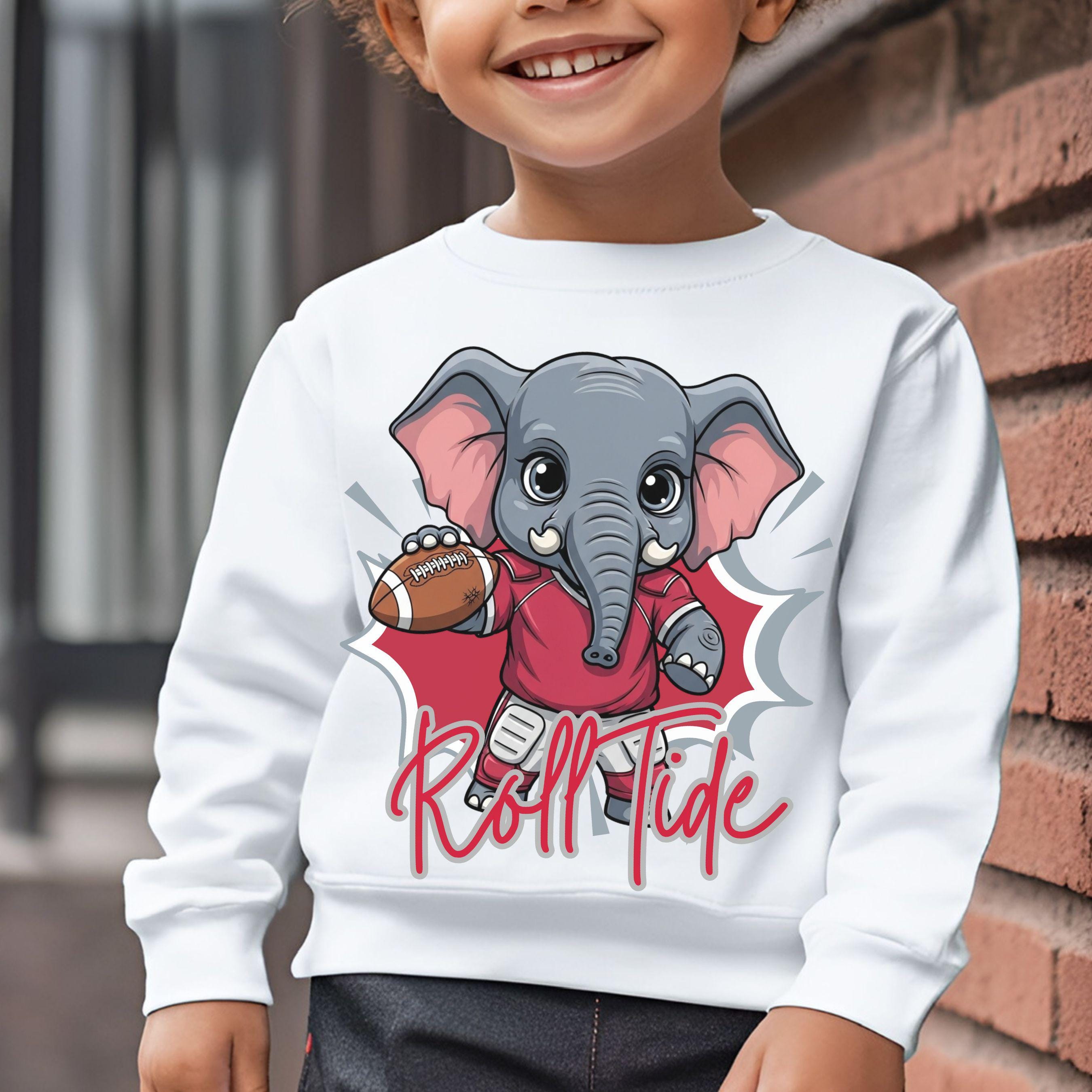 Roll Tide Kids Elephant PNG Bundle