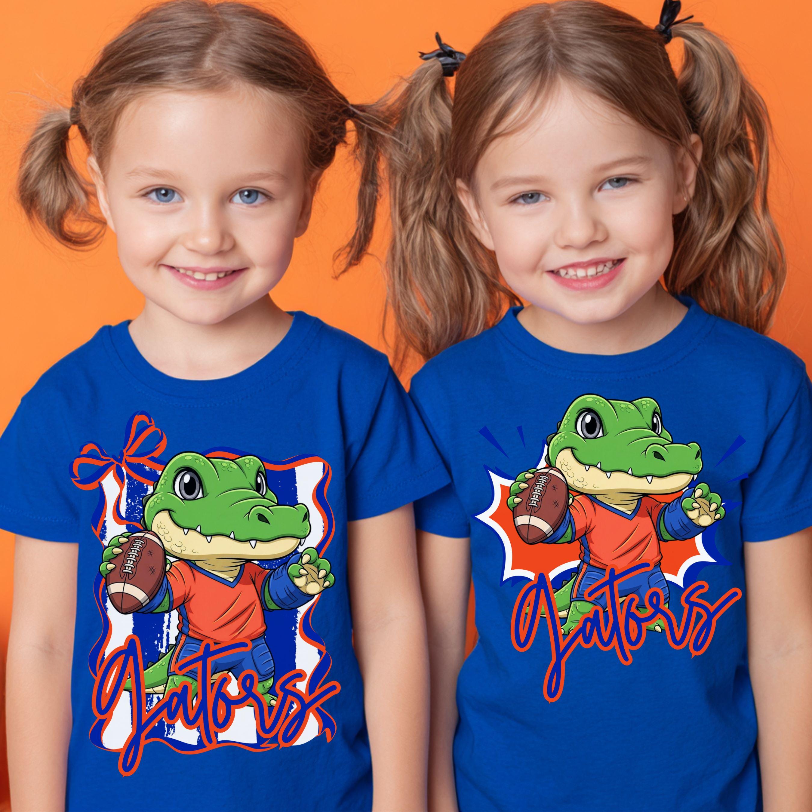 Gators Kids Matched Set Trendy Design PNG