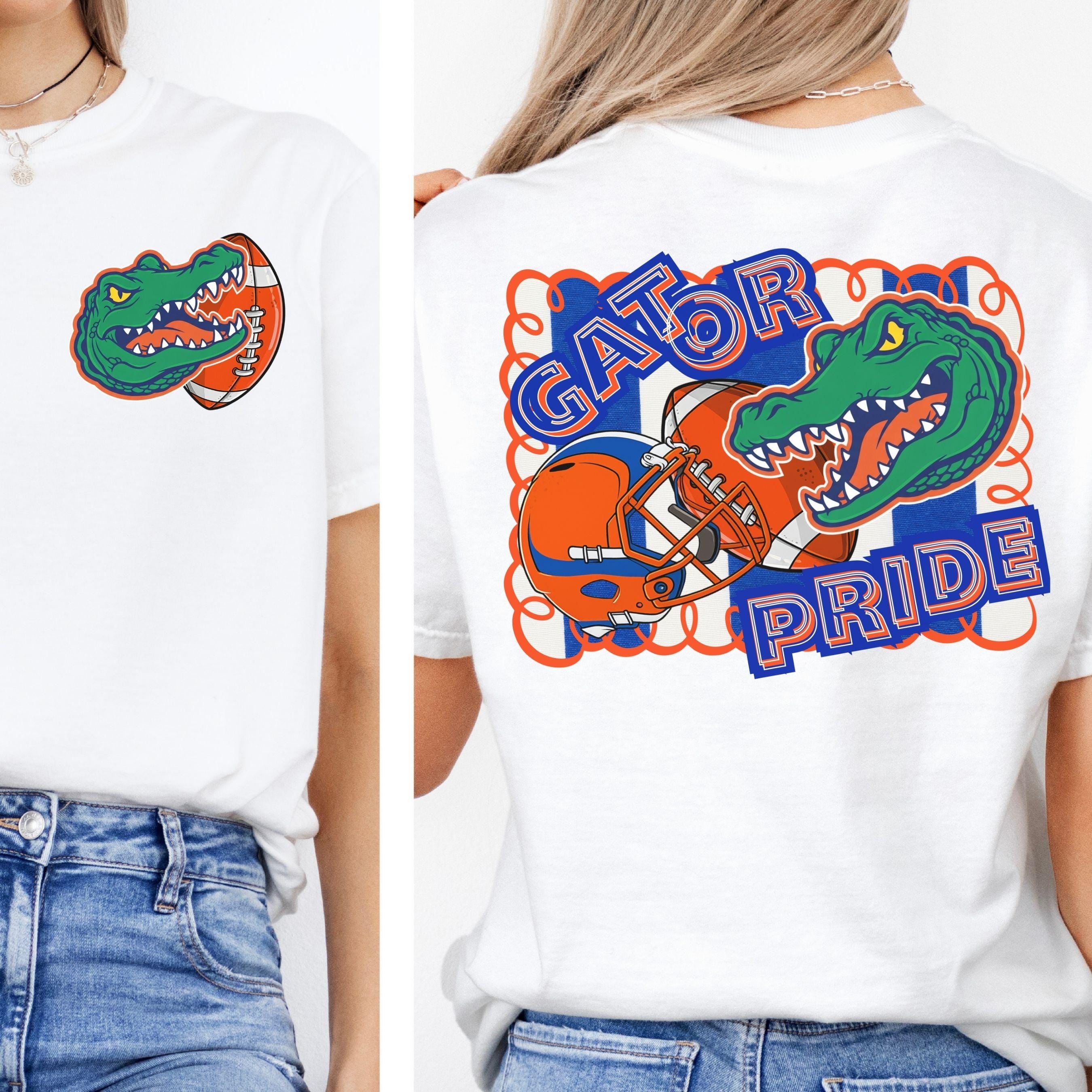 Gator Pride Football PNG Blue Orange