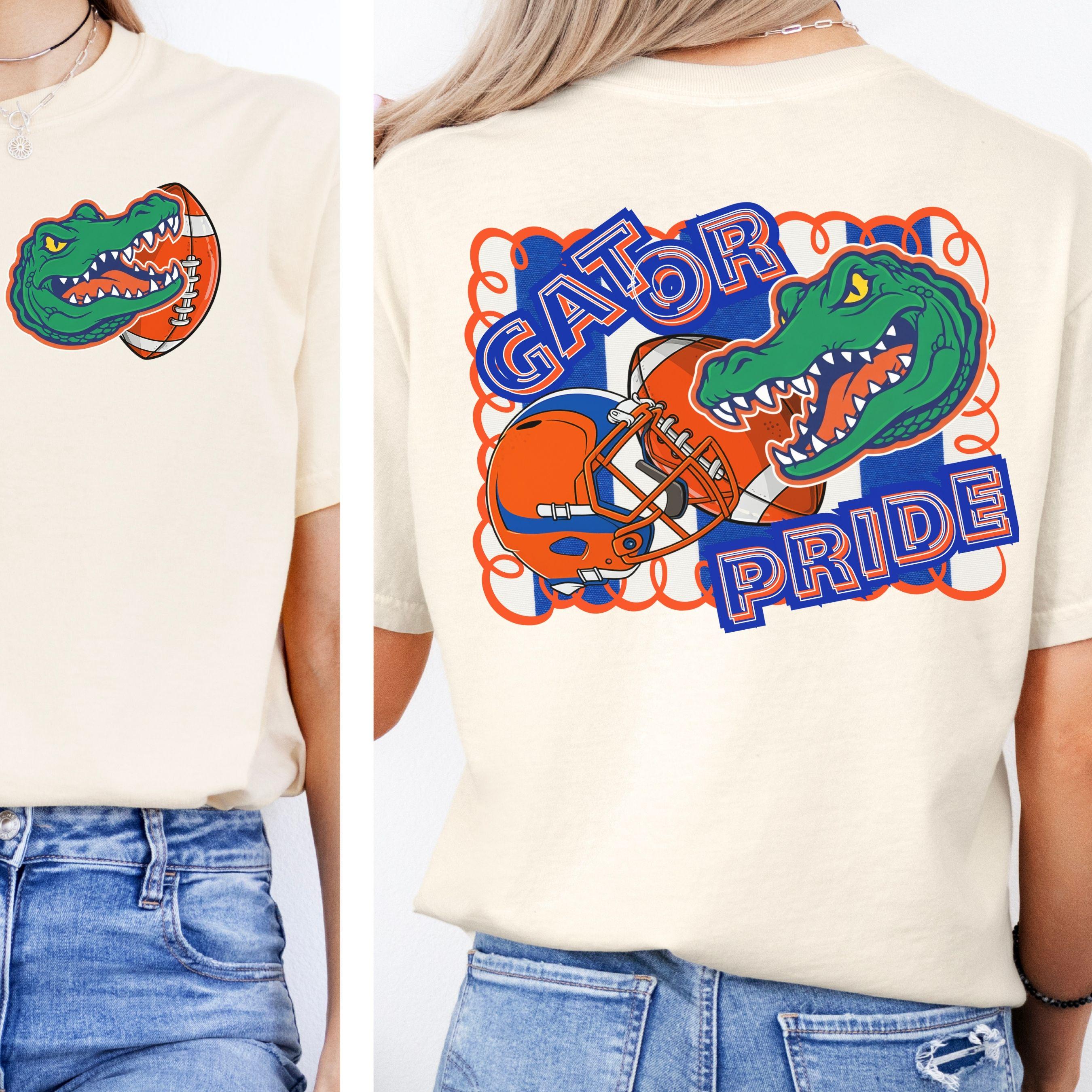 Gator Pride Football PNG Blue Orange