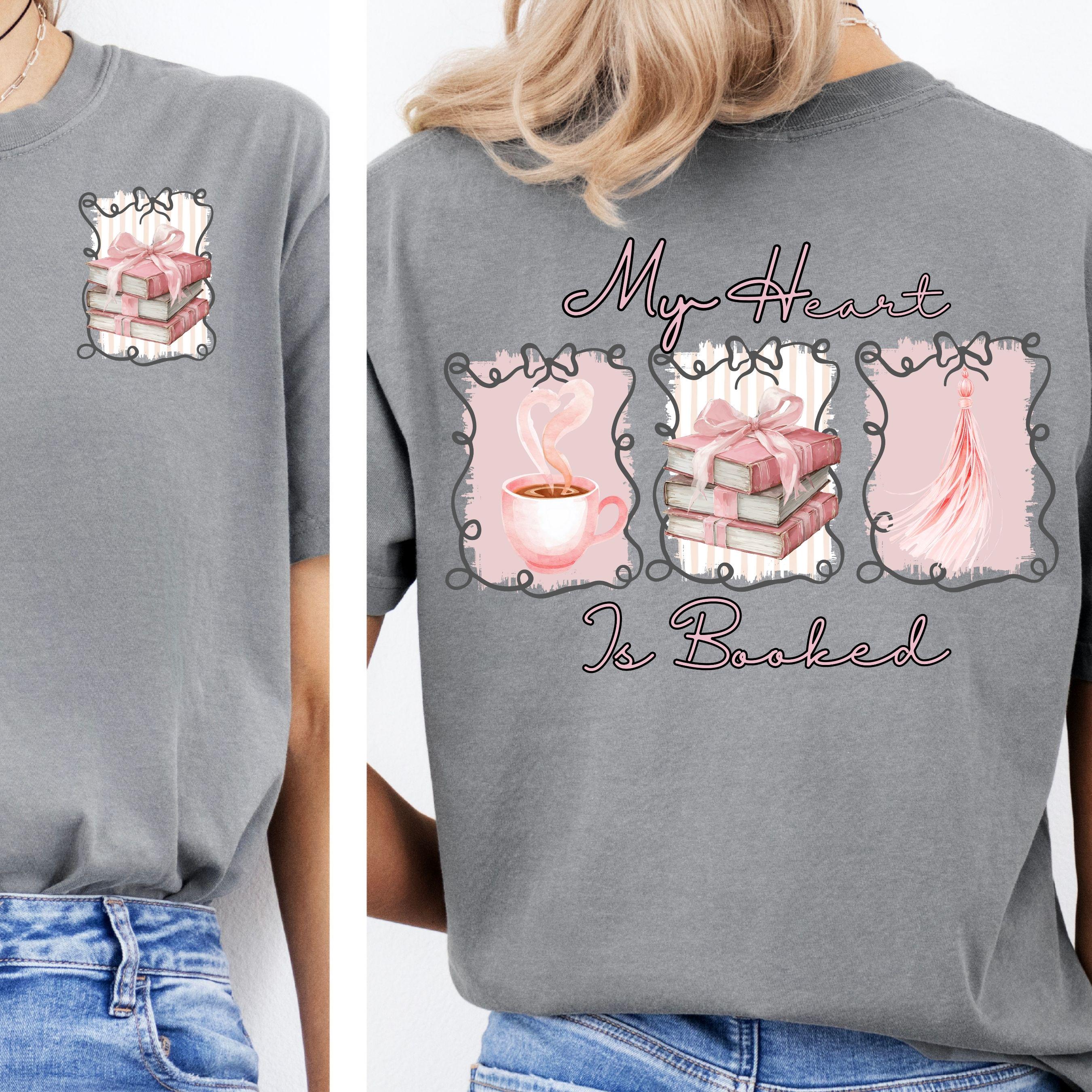 My Heart is Booked -Book Lover Digital,Download PNG