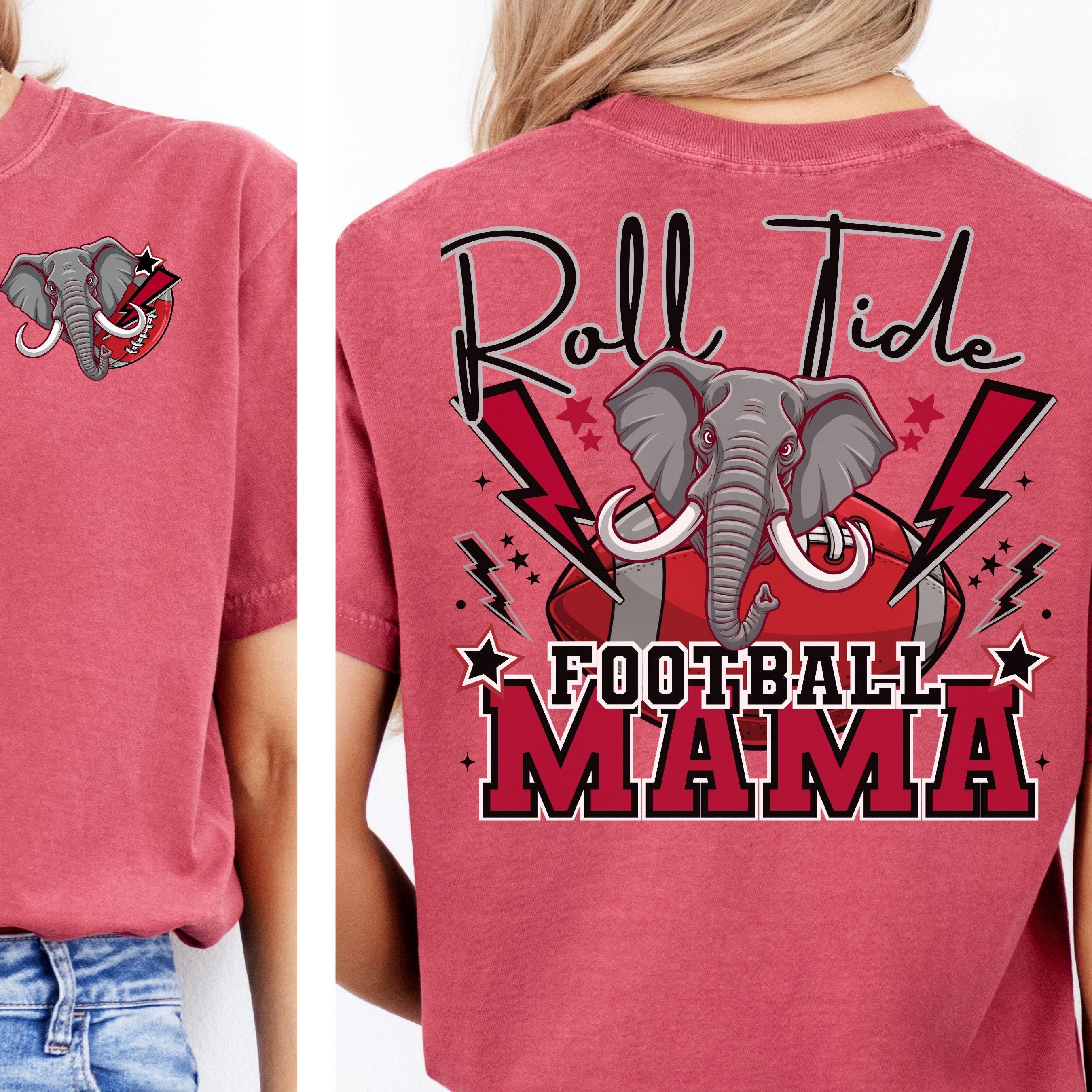 Roll Tide Lightning Football Mama PNG