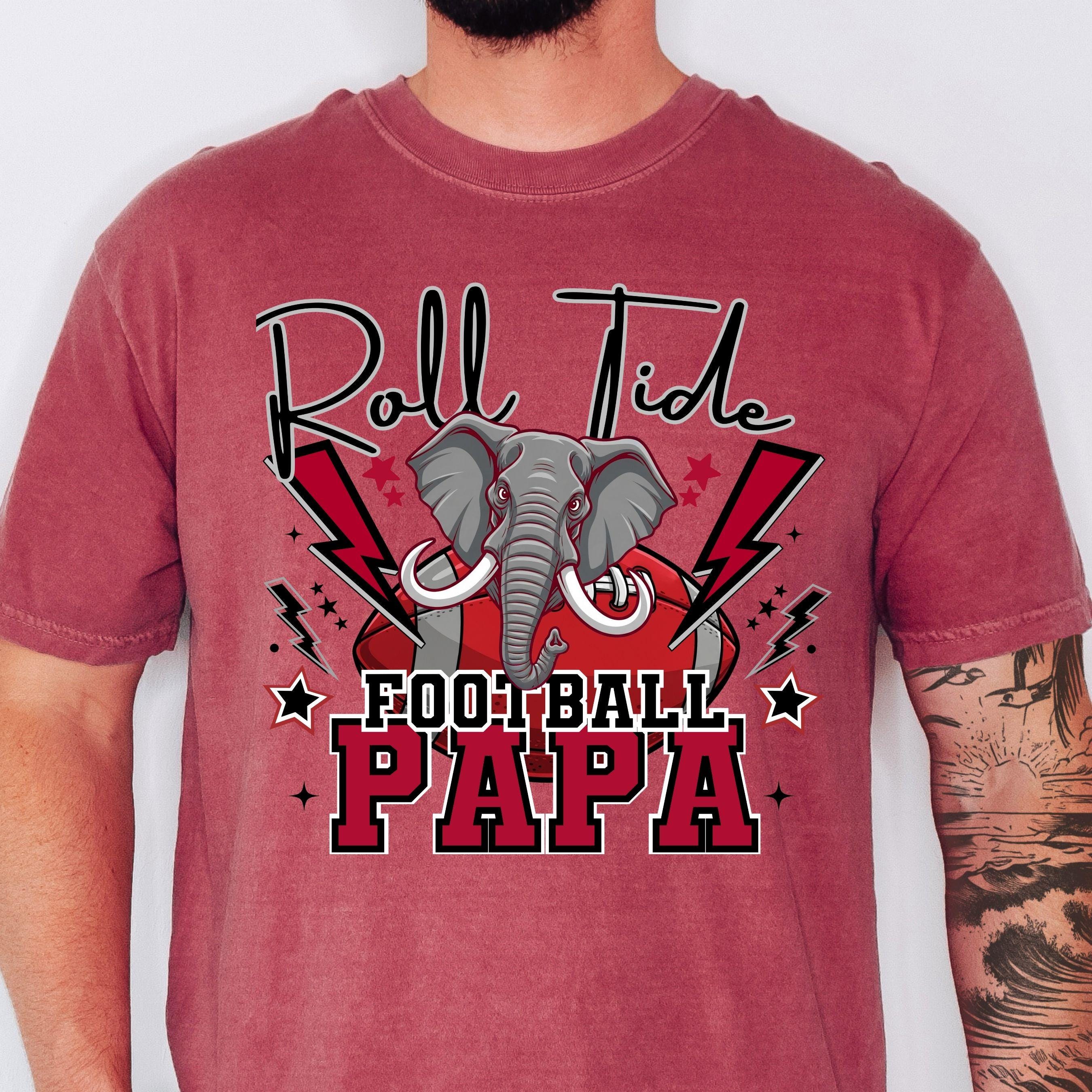 Roll Tide Lightning Papa Football PNG,