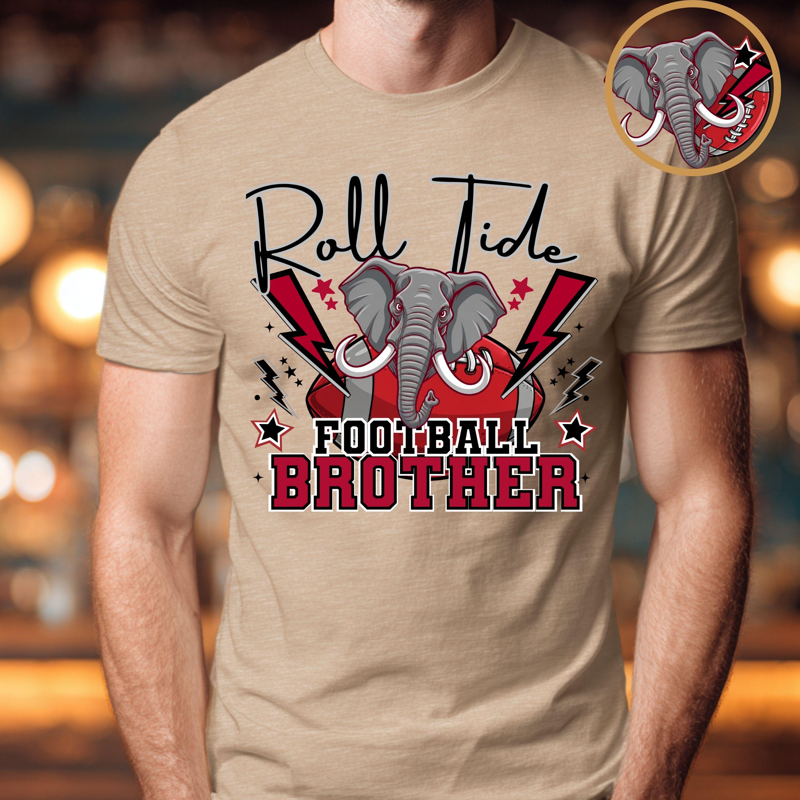 Roll Tide Lightning Football Brother PNG