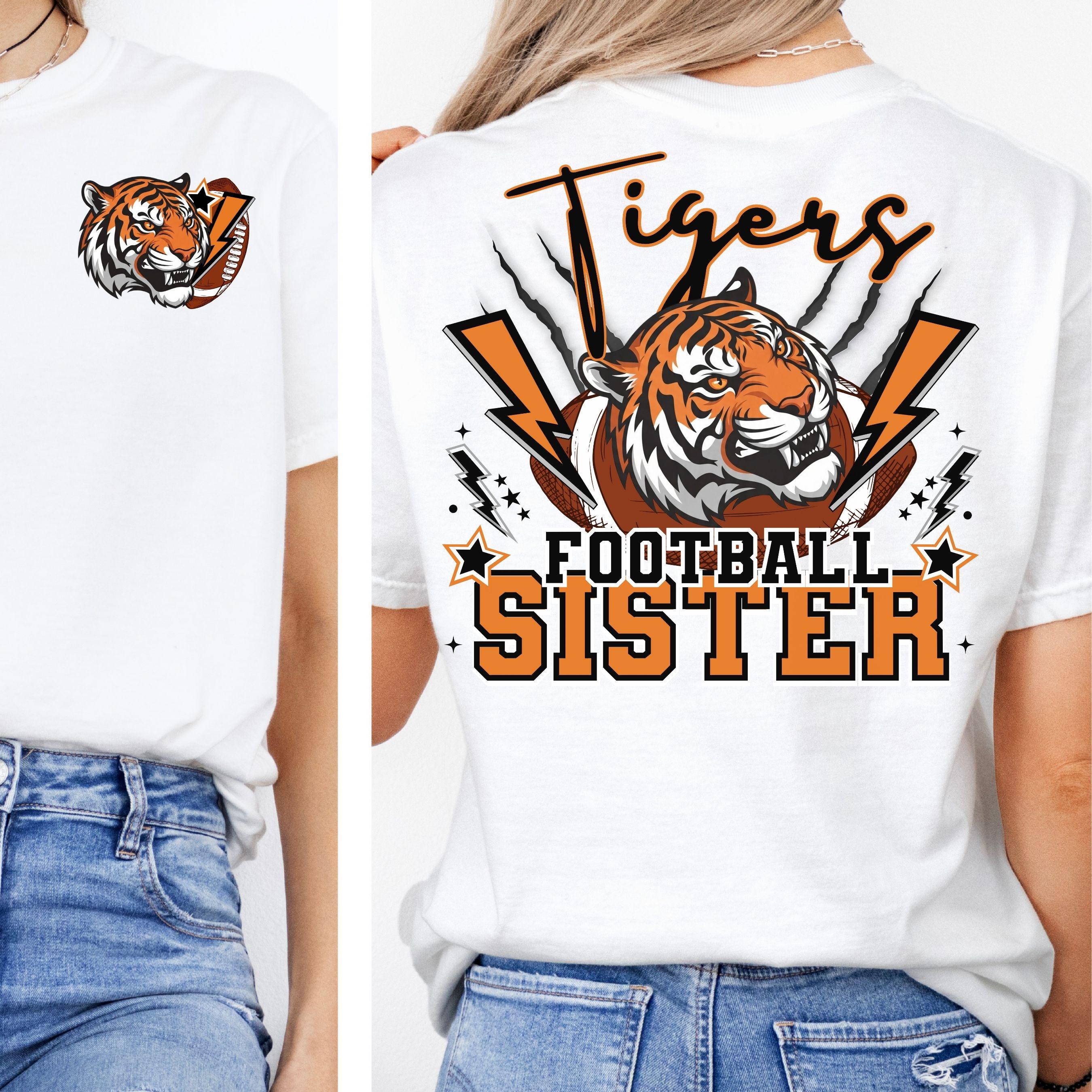 Tigers Lightning Football Sister PNG