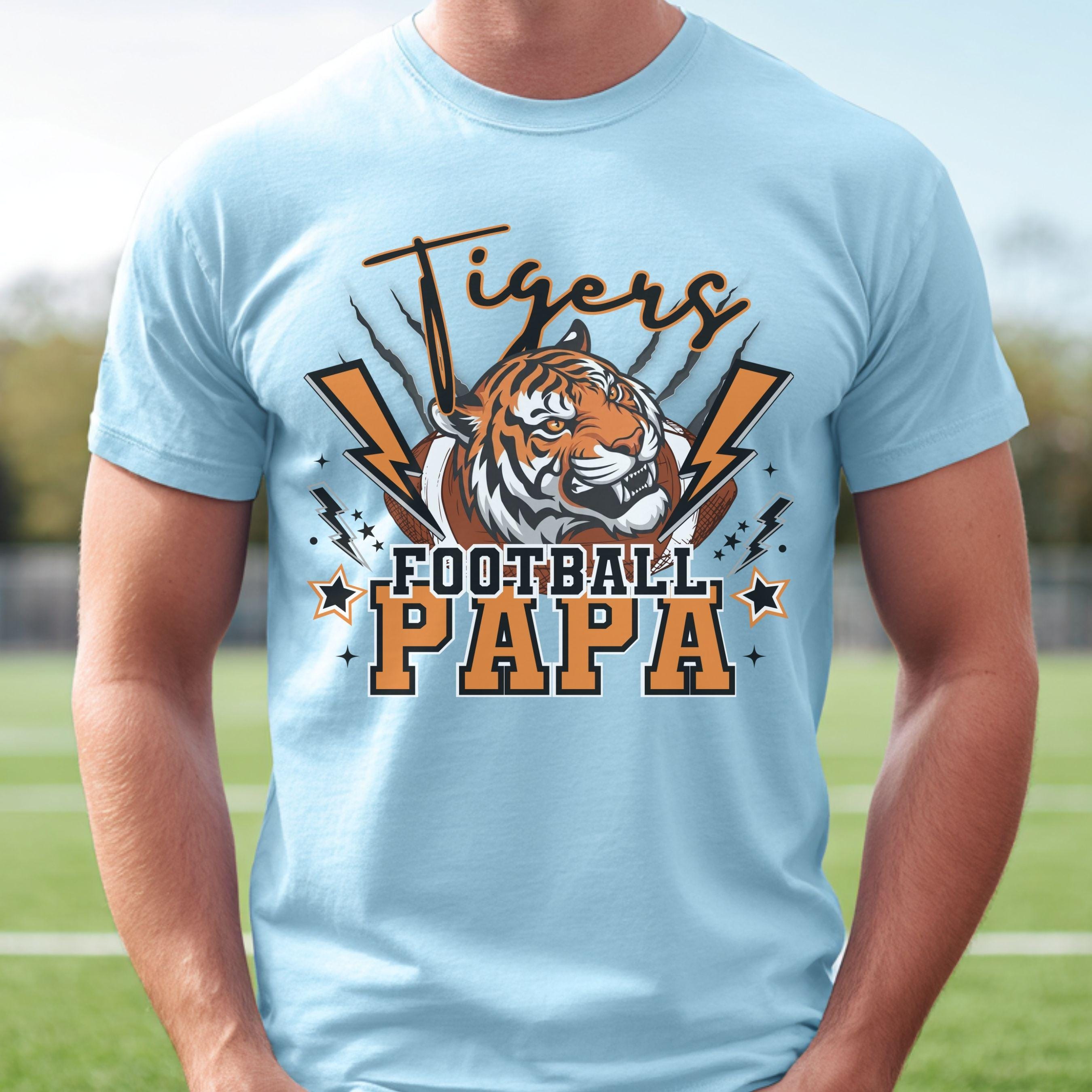 Tigers Lightning Football Papa PNG