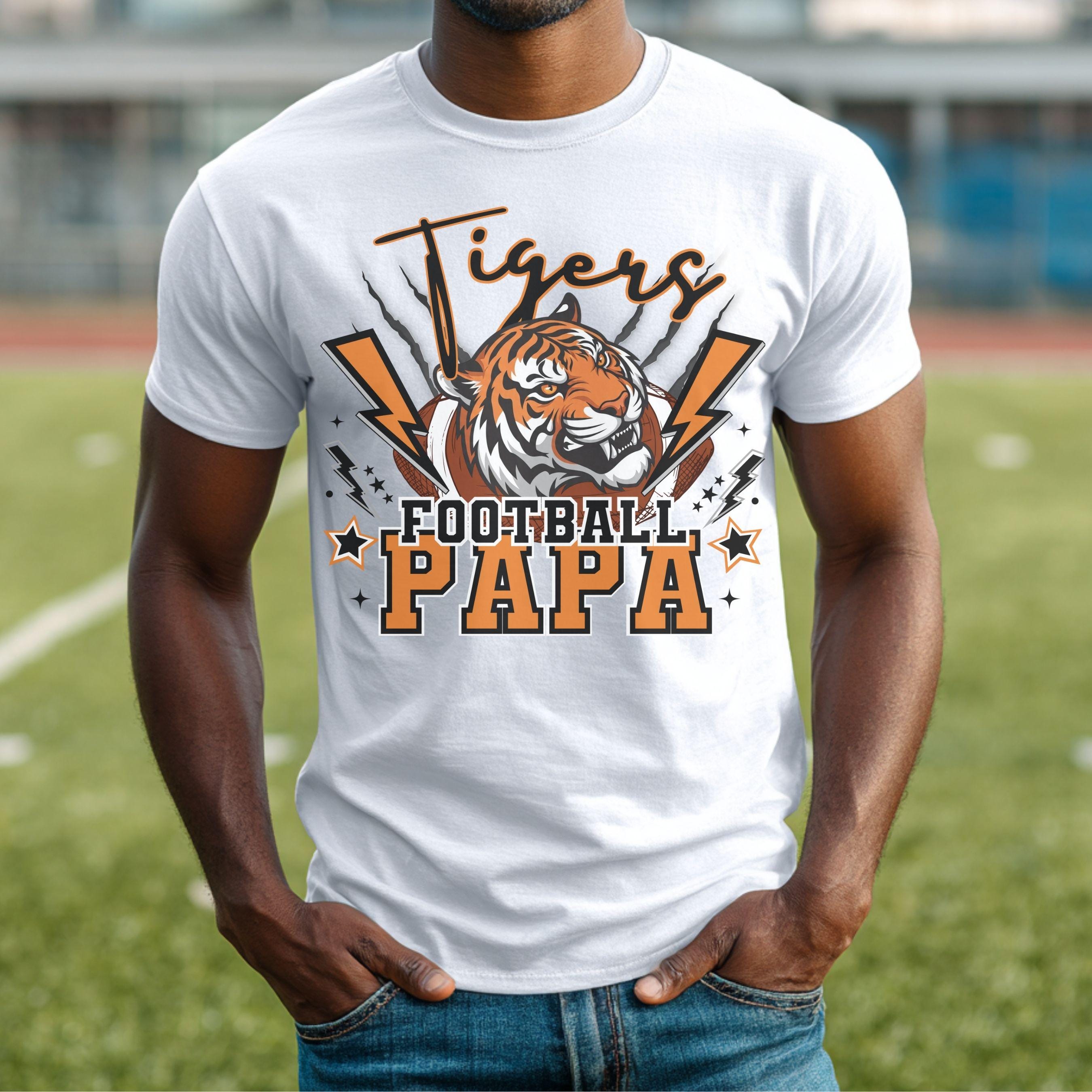 Tigers Lightning Football Papa PNG