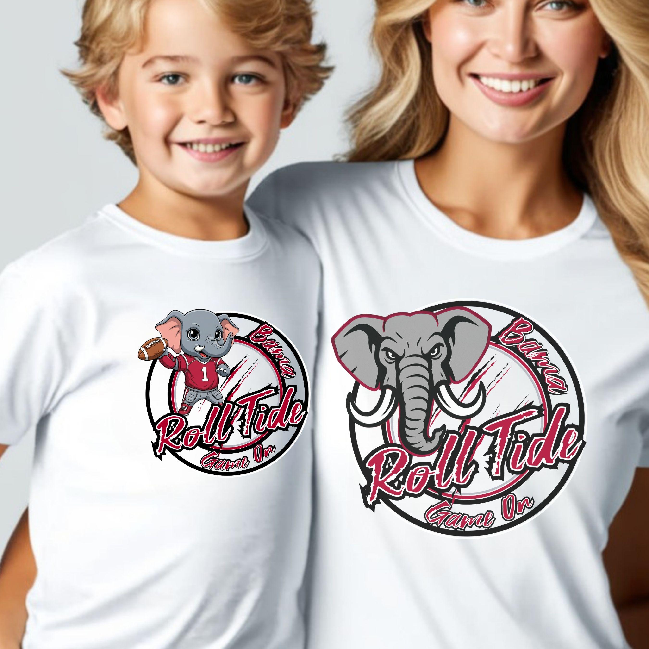 Roll Tide Bama Circle Family Football PNG