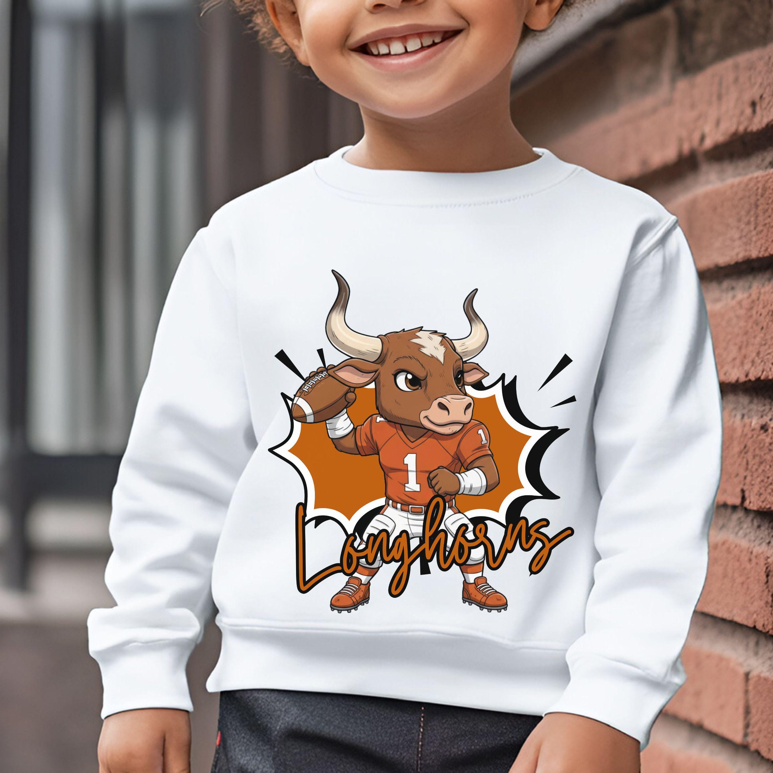 Longhorn Kid Match Football Bundle PNG