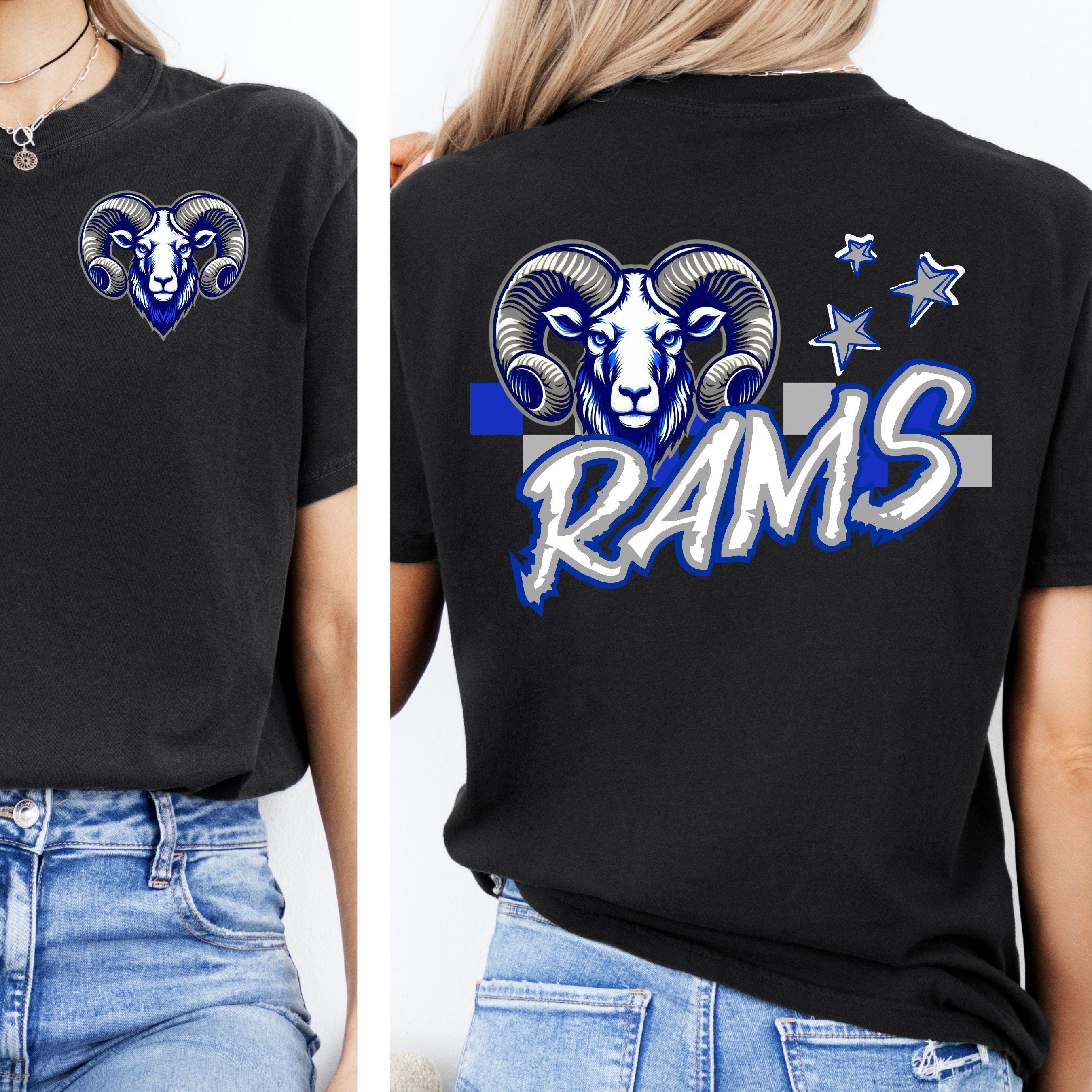 Rams Checkered 2 Design PNG