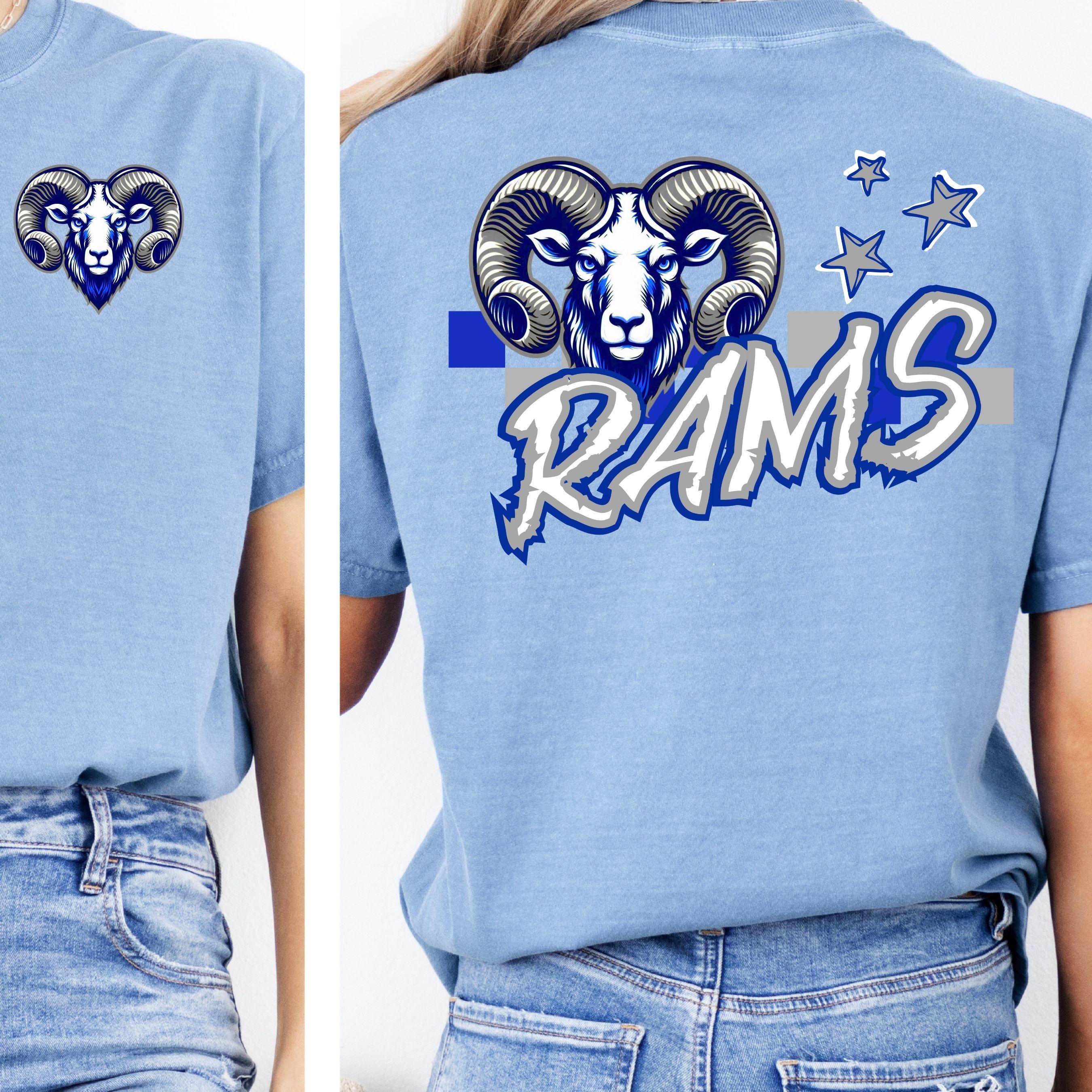 Rams Checkered 2 Design PNG
