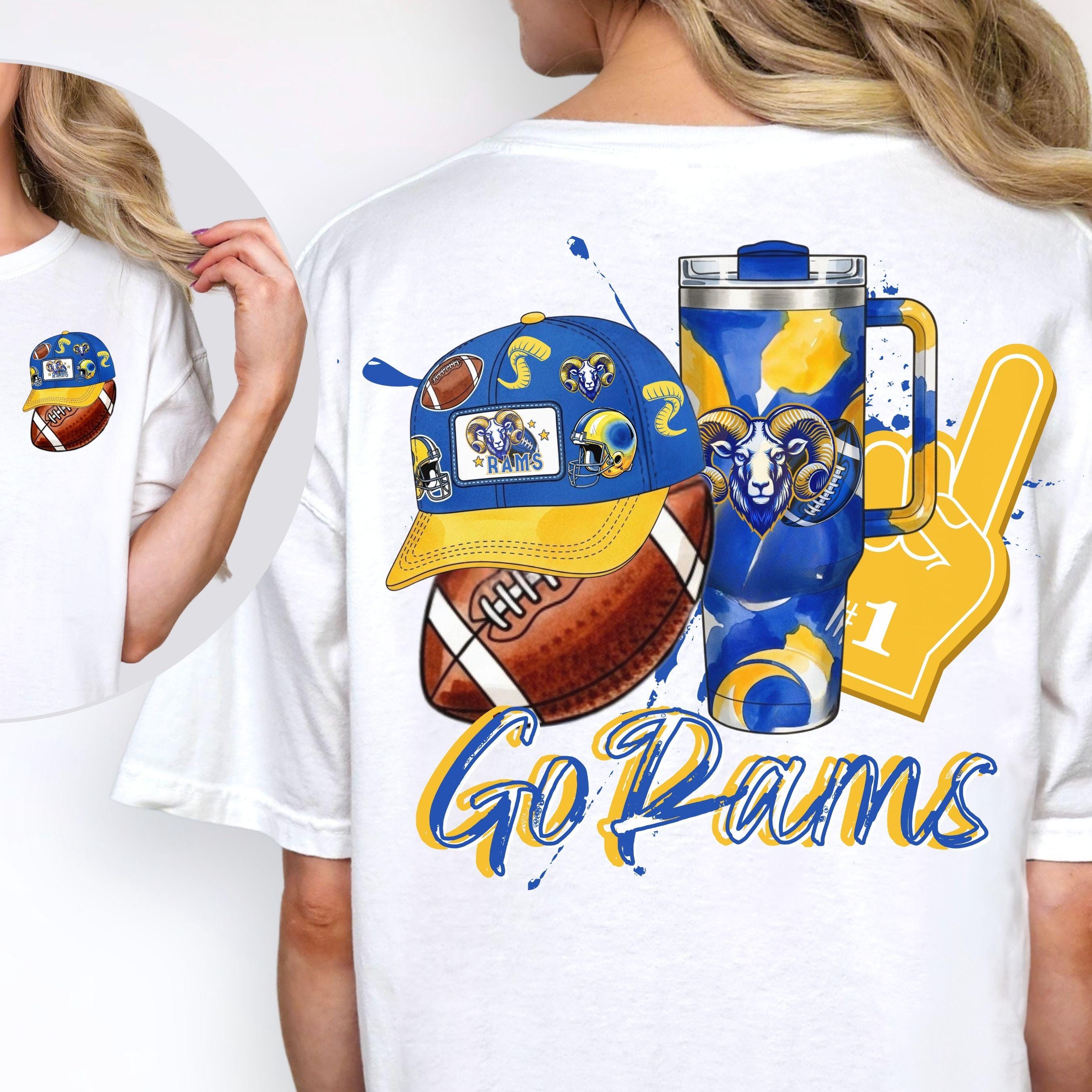 Go Rams Stylish Hat Tumbler Essential Design PNG