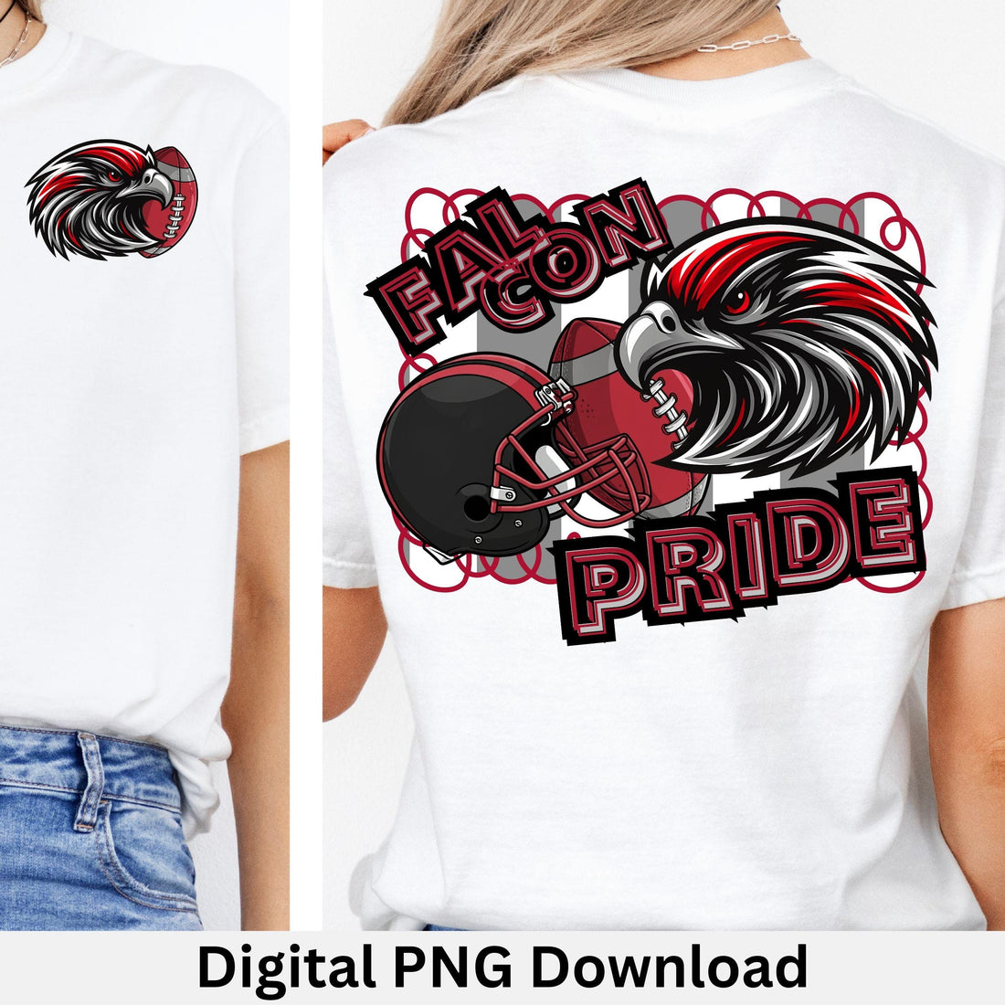 Falcon Pride Football Game Day PNG